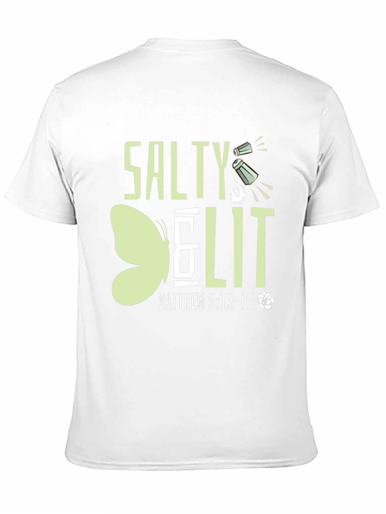 Salty & Lit T-Shirt - Matthew 5:13-15 Black Tee