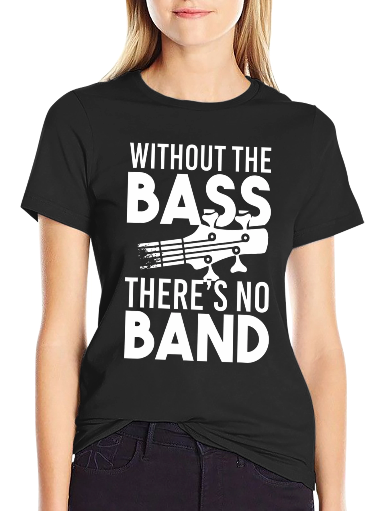 Bass Guitar T-Shirt - Without The Bass Theres No Band