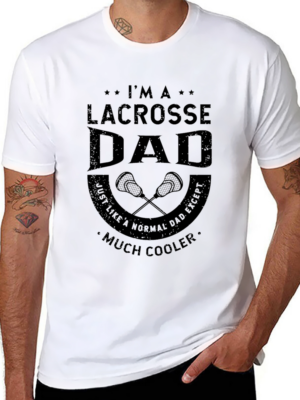 Lacrosse Dad T-Shirt - Cool Dad Edition