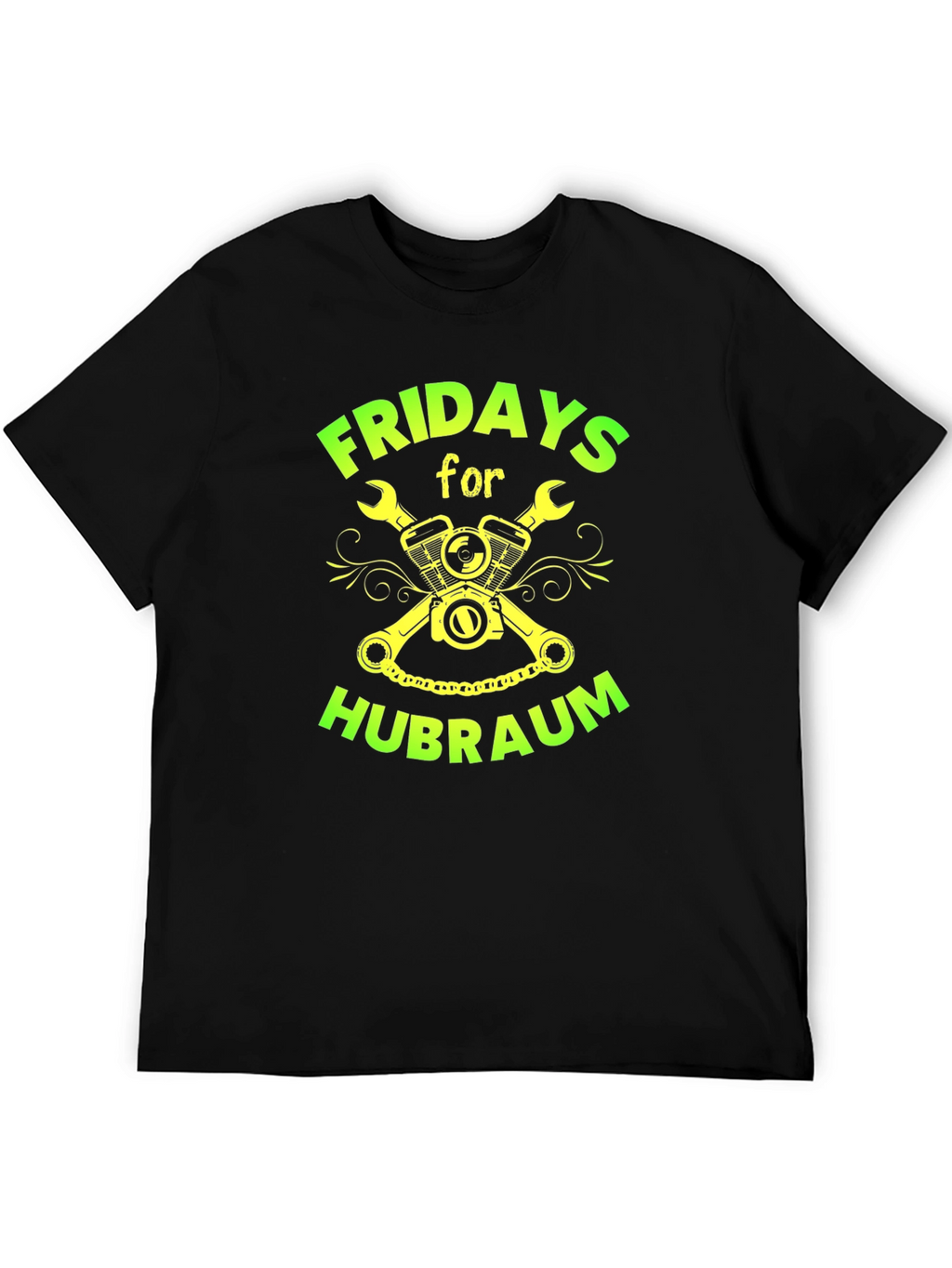 Fridays for Hubraum Black Graphic Tee