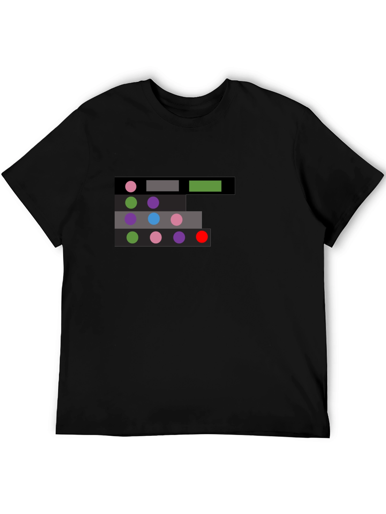 Abstract Color Palette Graphic T-Shirt