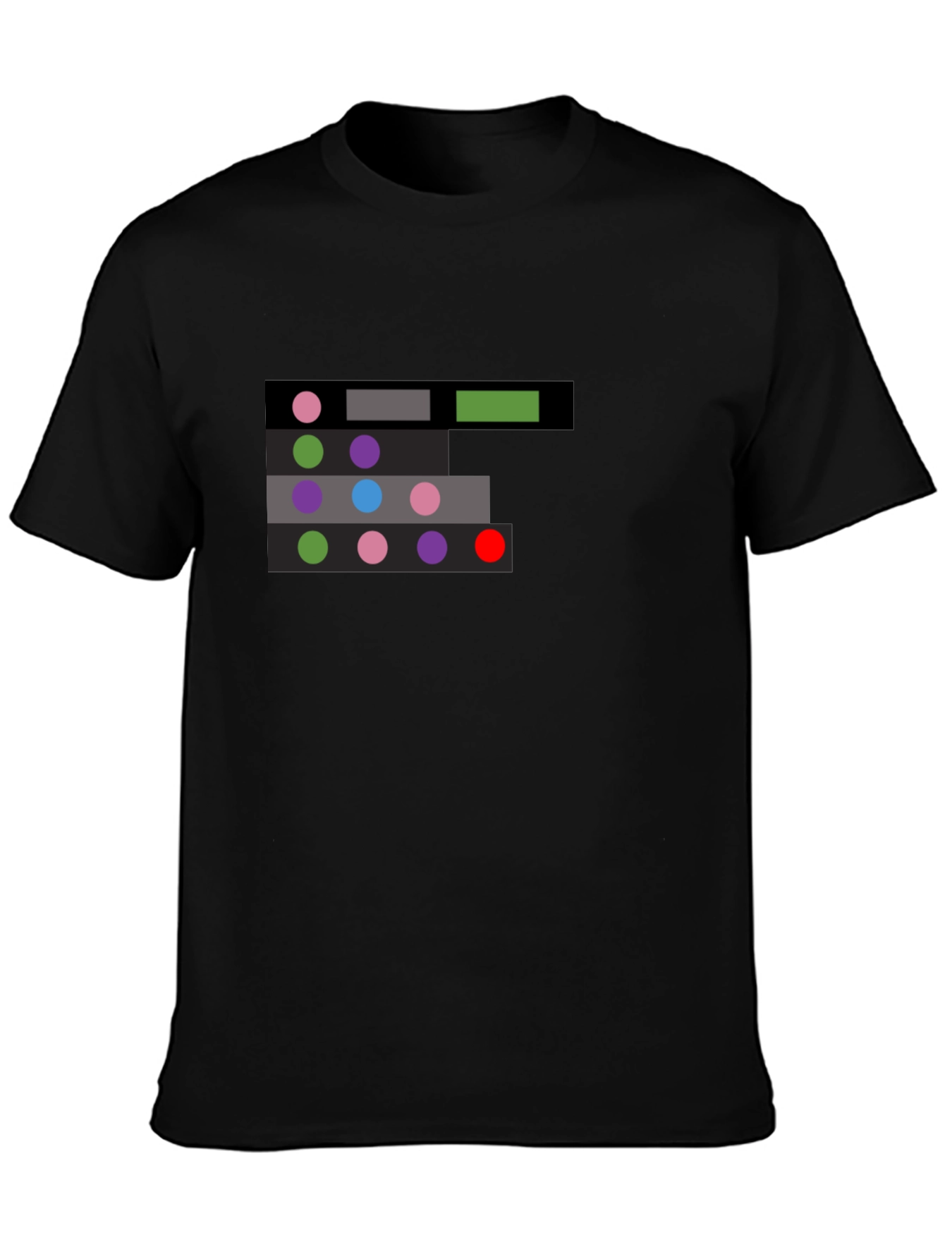 Abstract Color Palette Graphic T-Shirt