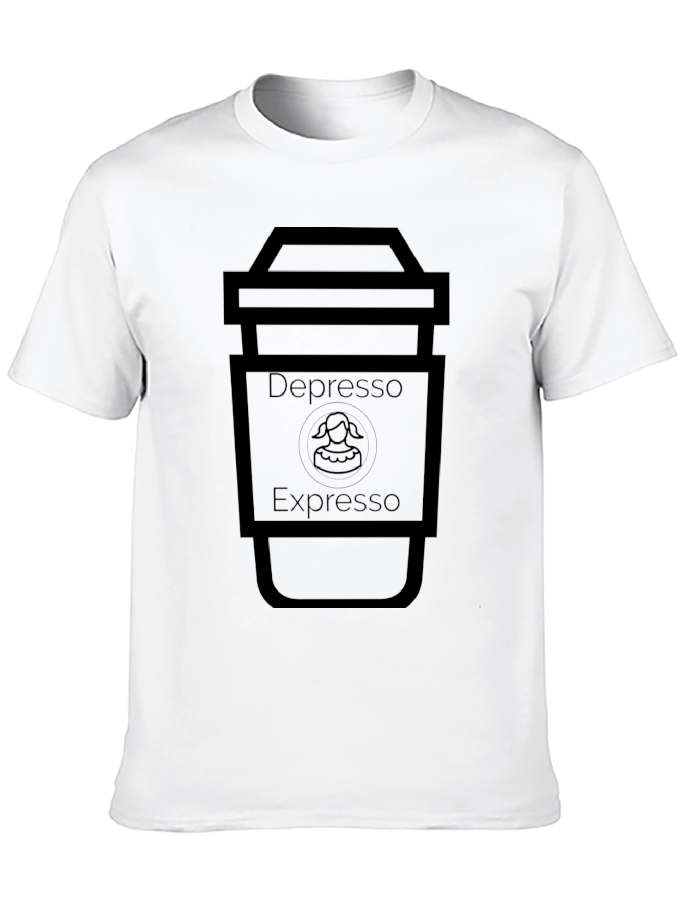 Depresso Expresso Black T-Shirt - Coffee Lover