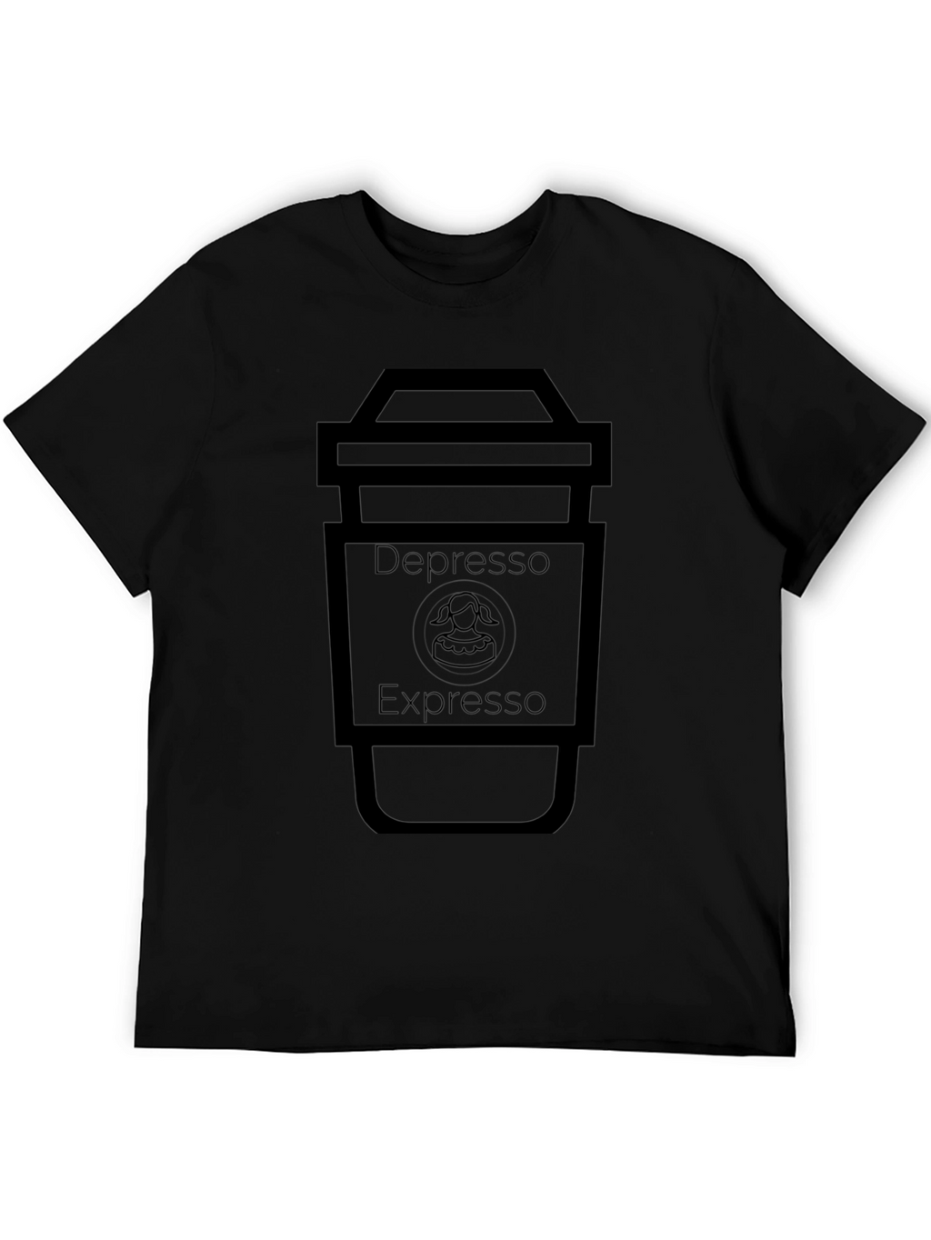 Depresso Expresso Black T-Shirt - Coffee Lover