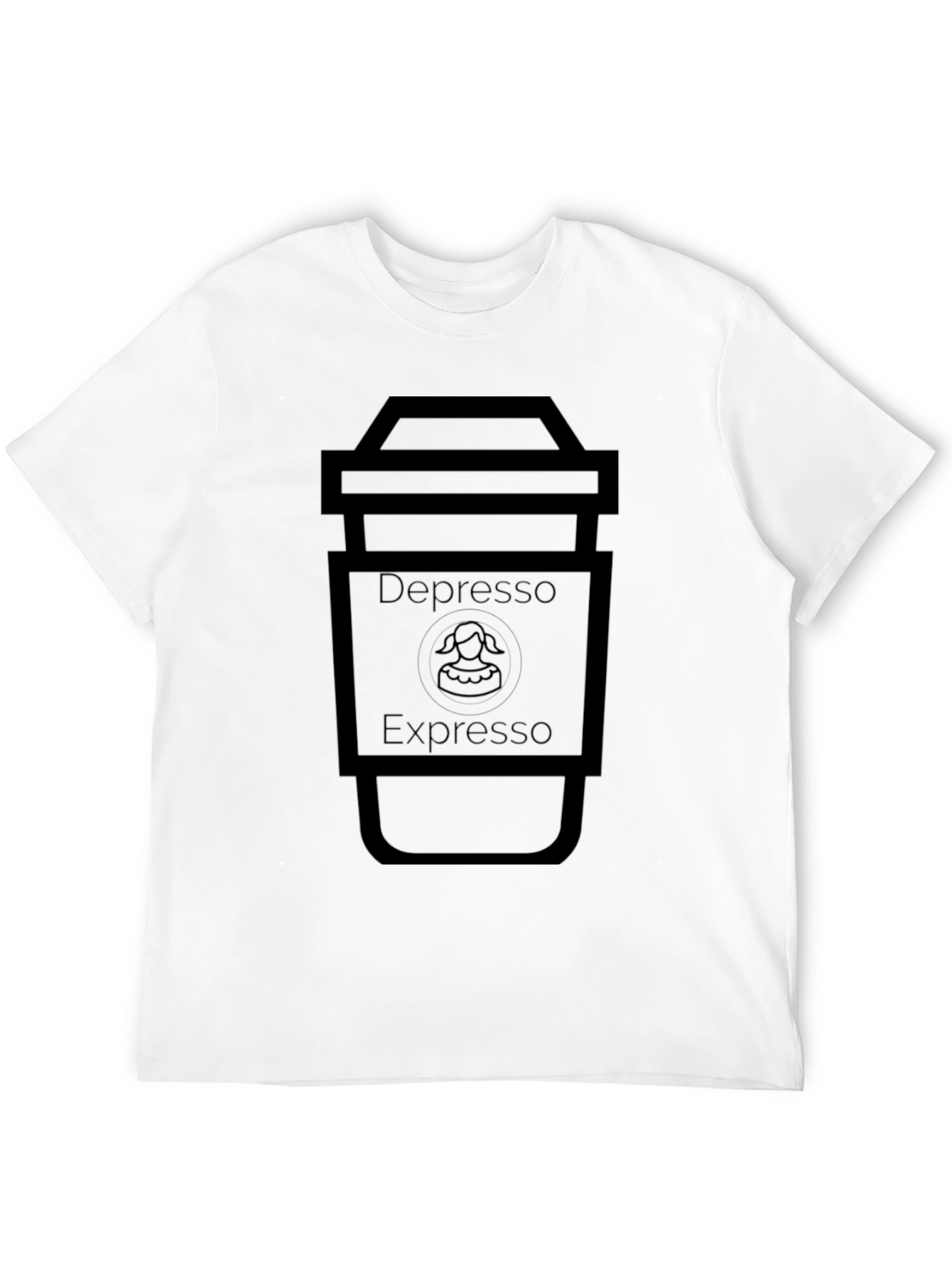 Depresso Expresso Black T-Shirt - Coffee Lover