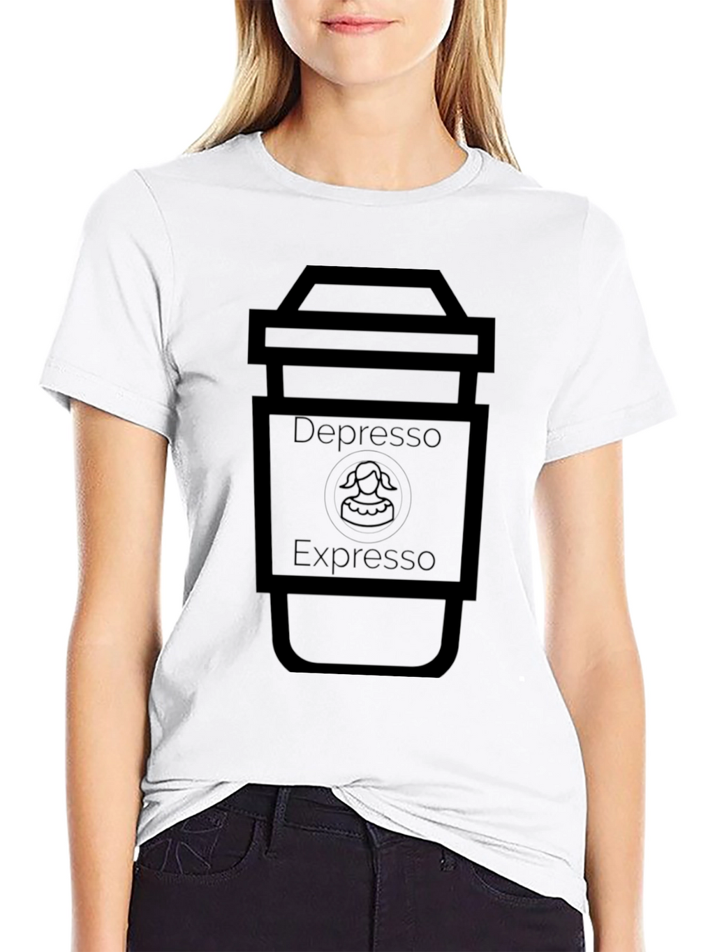Depresso Expresso Black T-Shirt - Coffee Lover