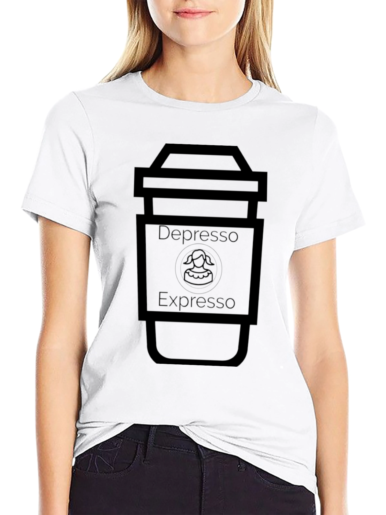 Depresso Expresso Black T-Shirt - Coffee Lover