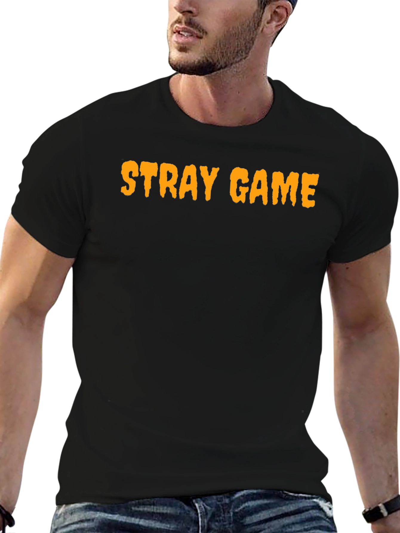 Stray Game Black Graphic Tee