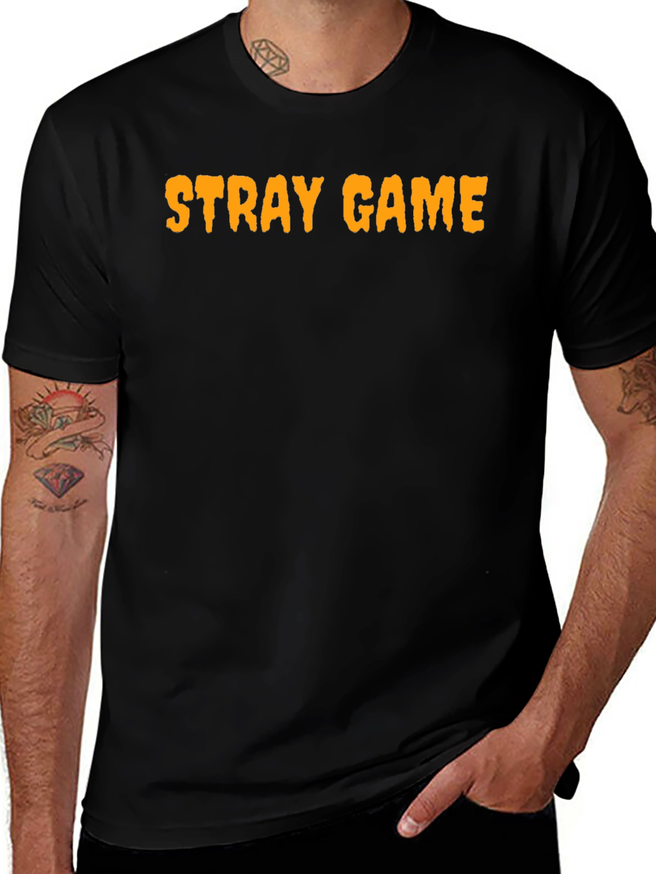 Stray Game Black Graphic Tee
