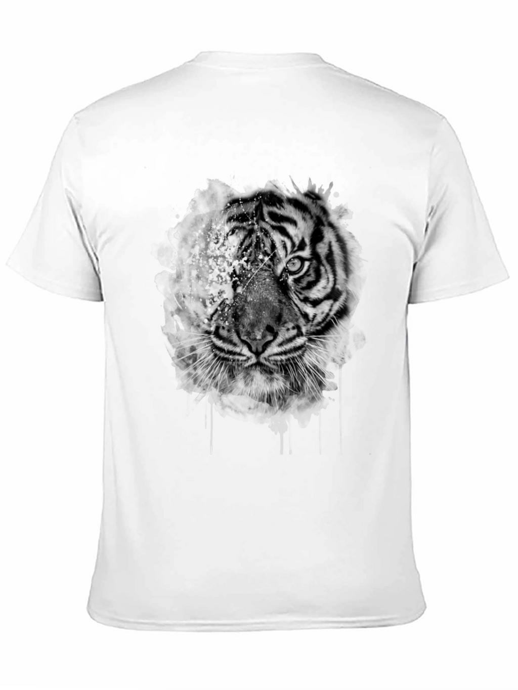 Tiger Graphic Print Black T-Shirt