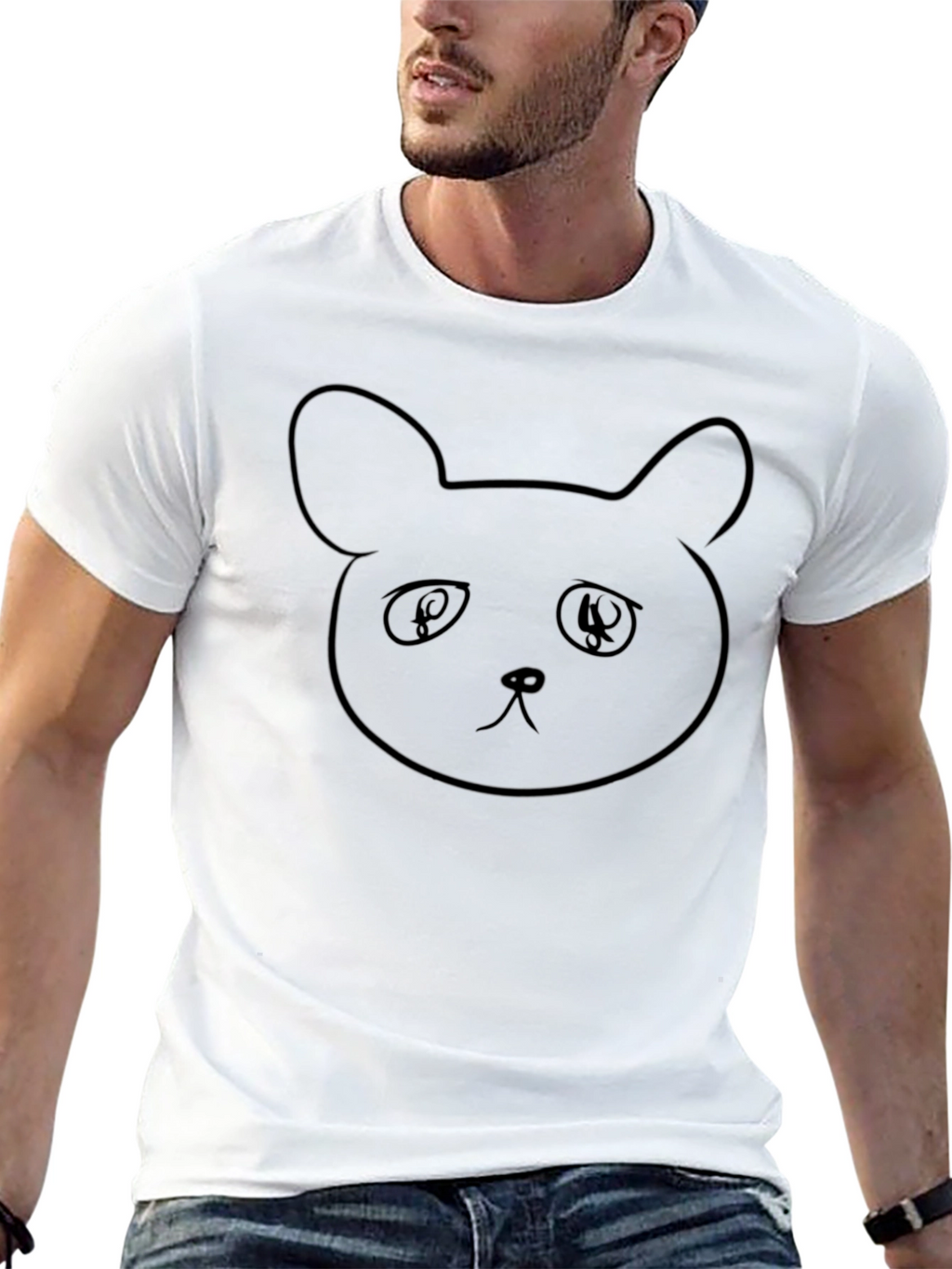 Bear Graphic Black T-Shirt