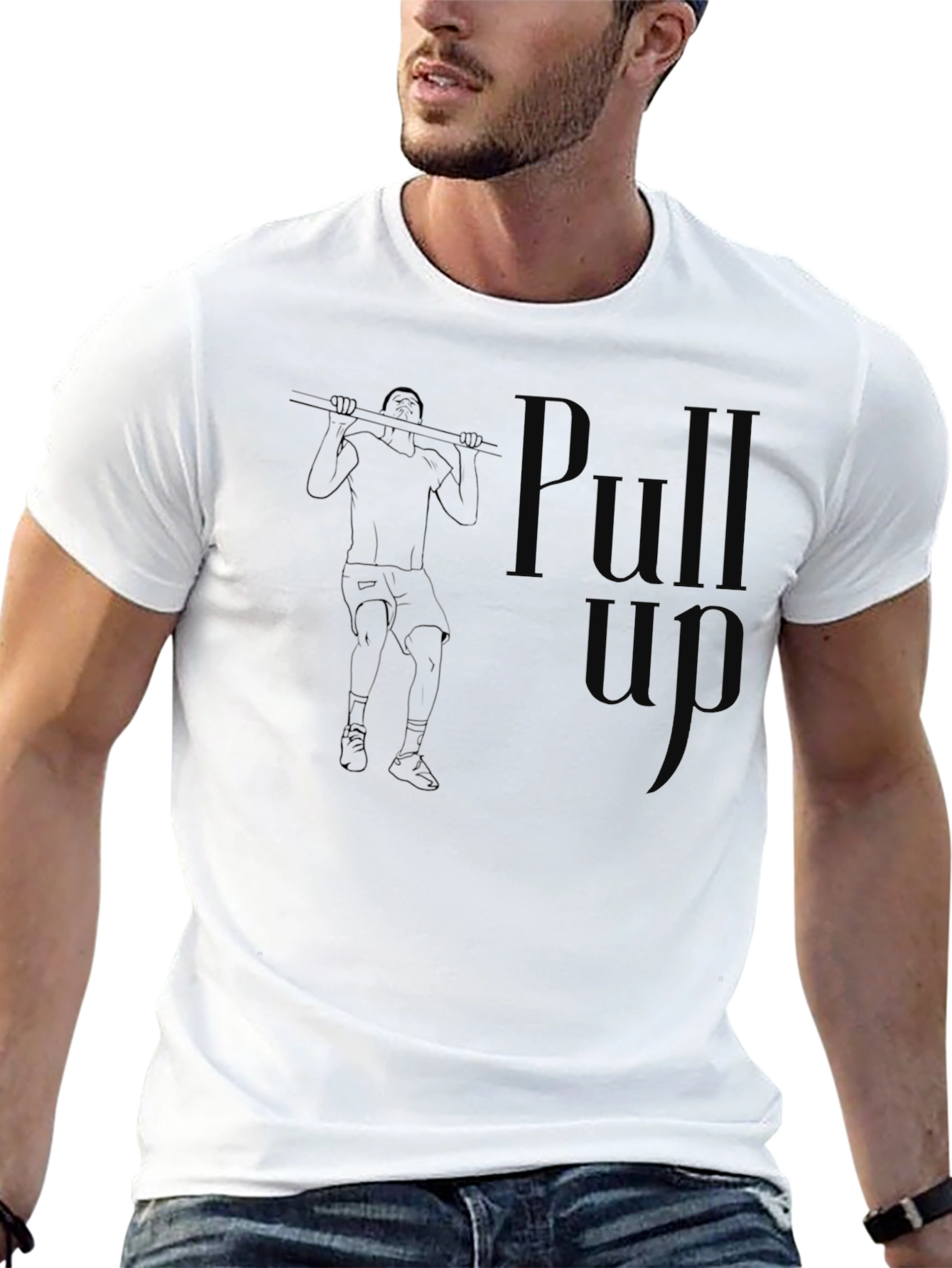 Pull Up Workout Graphic T-Shirt