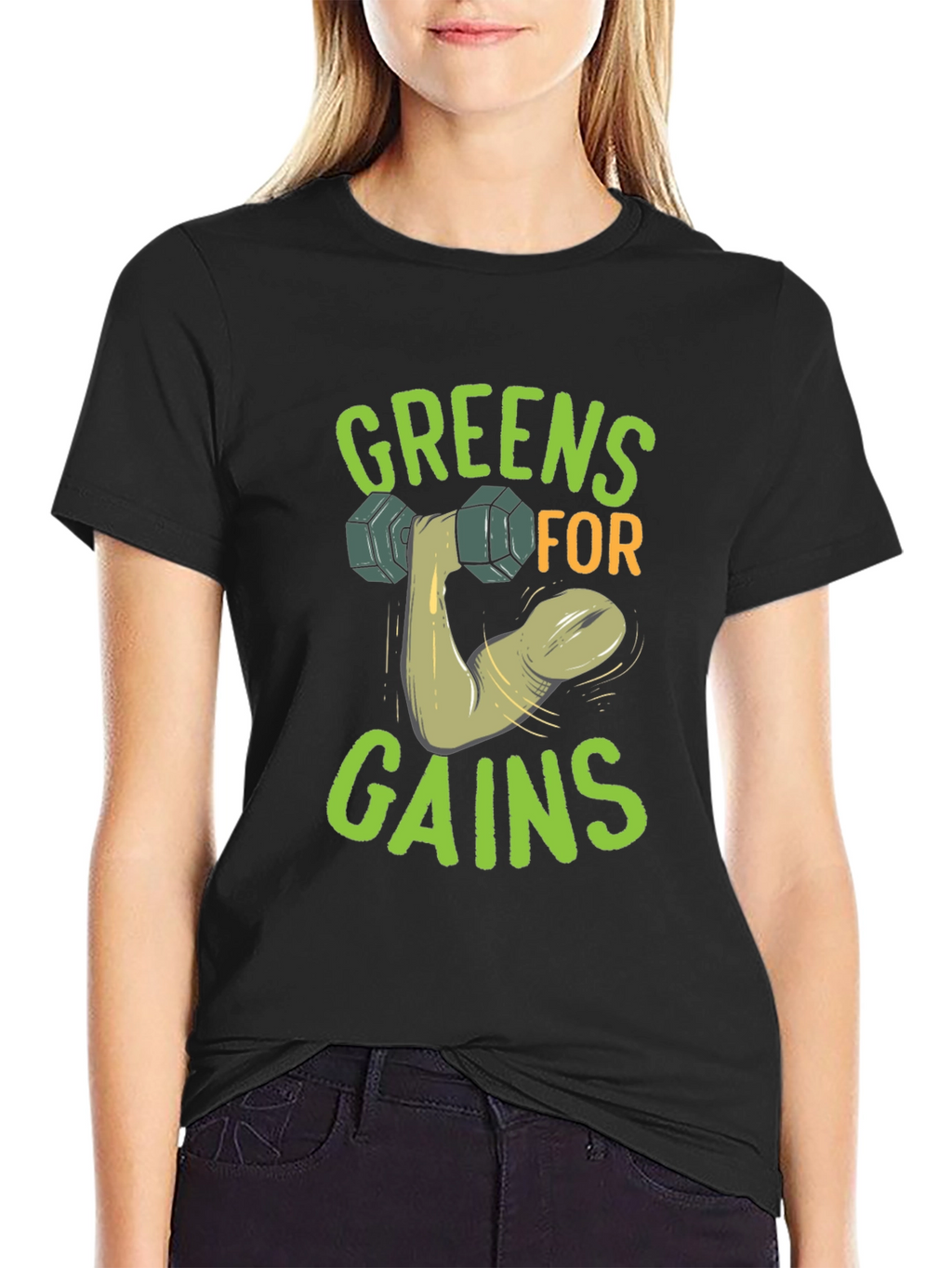 Greens For Gains Graphic T-Shirt