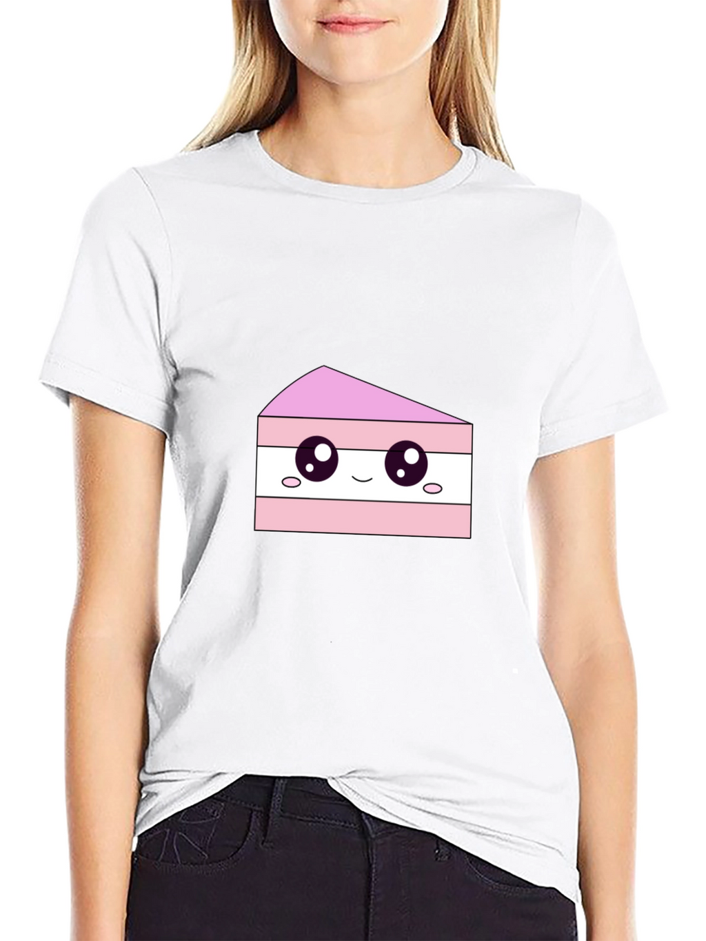 Cute Cake Slice Graphic Tee - Sweet Treat Shirt