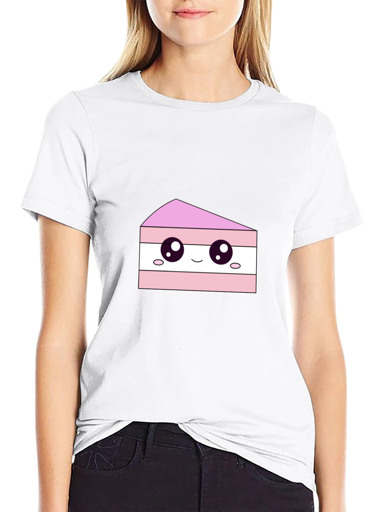 Cute Cake Slice Graphic Tee - Sweet Treat Shirt