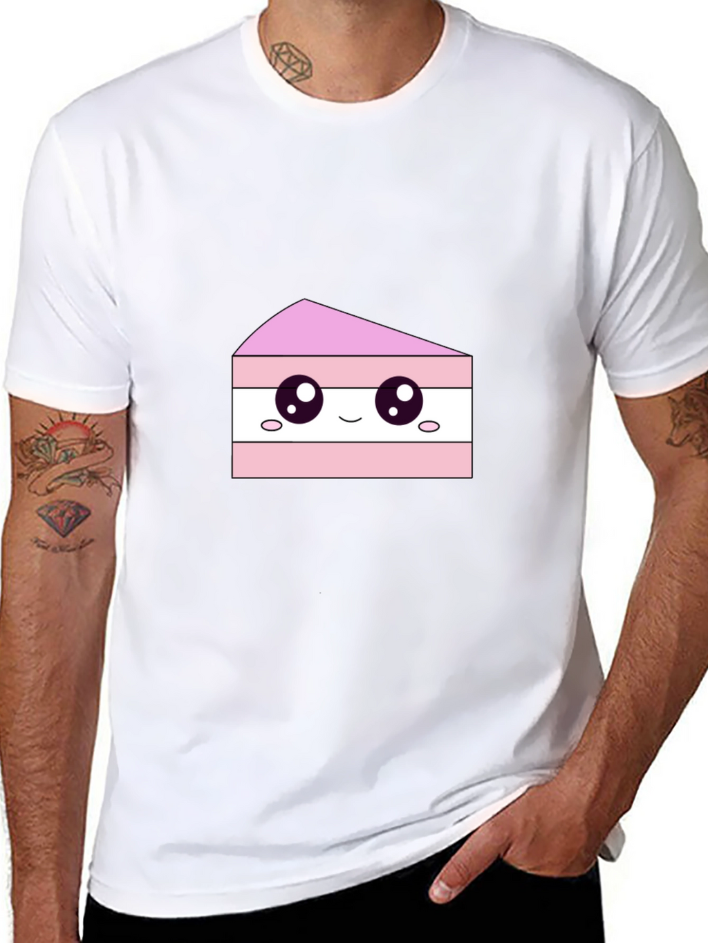 Cute Cake Slice Graphic Tee - Sweet Treat Shirt