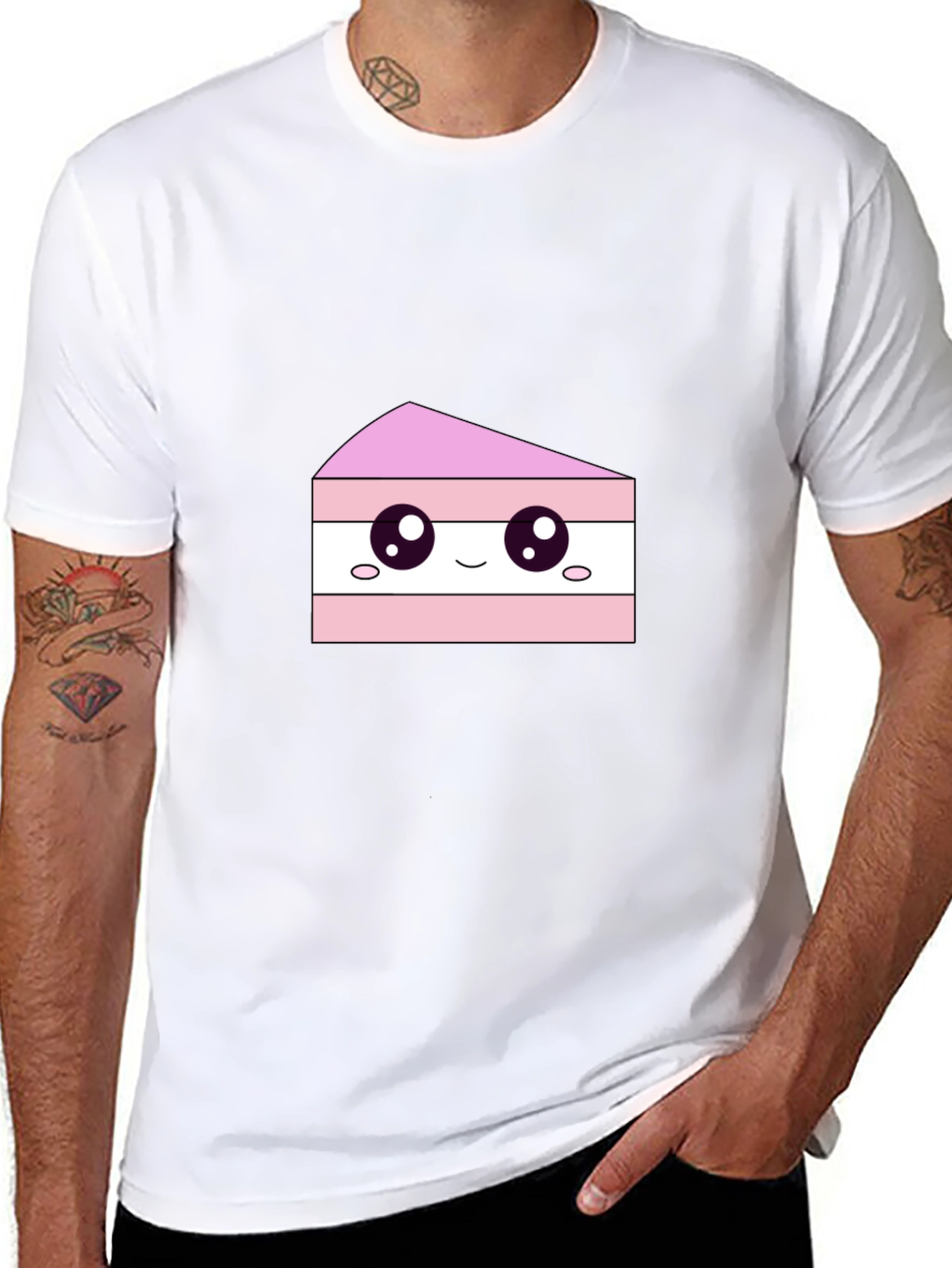 Cute Cake Slice Graphic Tee - Sweet Treat Shirt