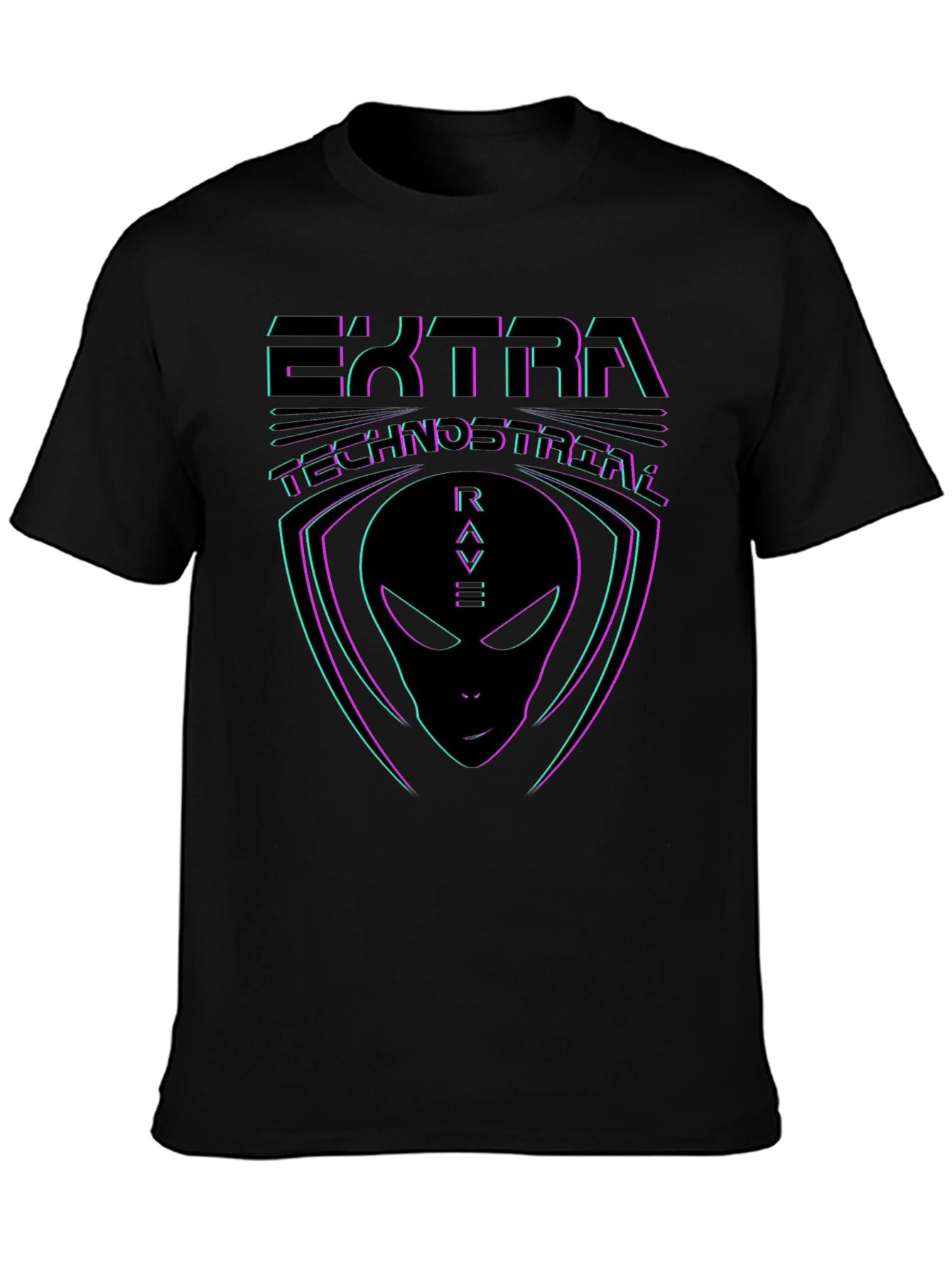 Extra Rave Alien Graphic T-Shirt
