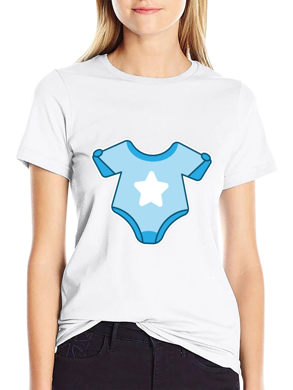 Baby Bodysuit T-Shirt - Cute Star Design