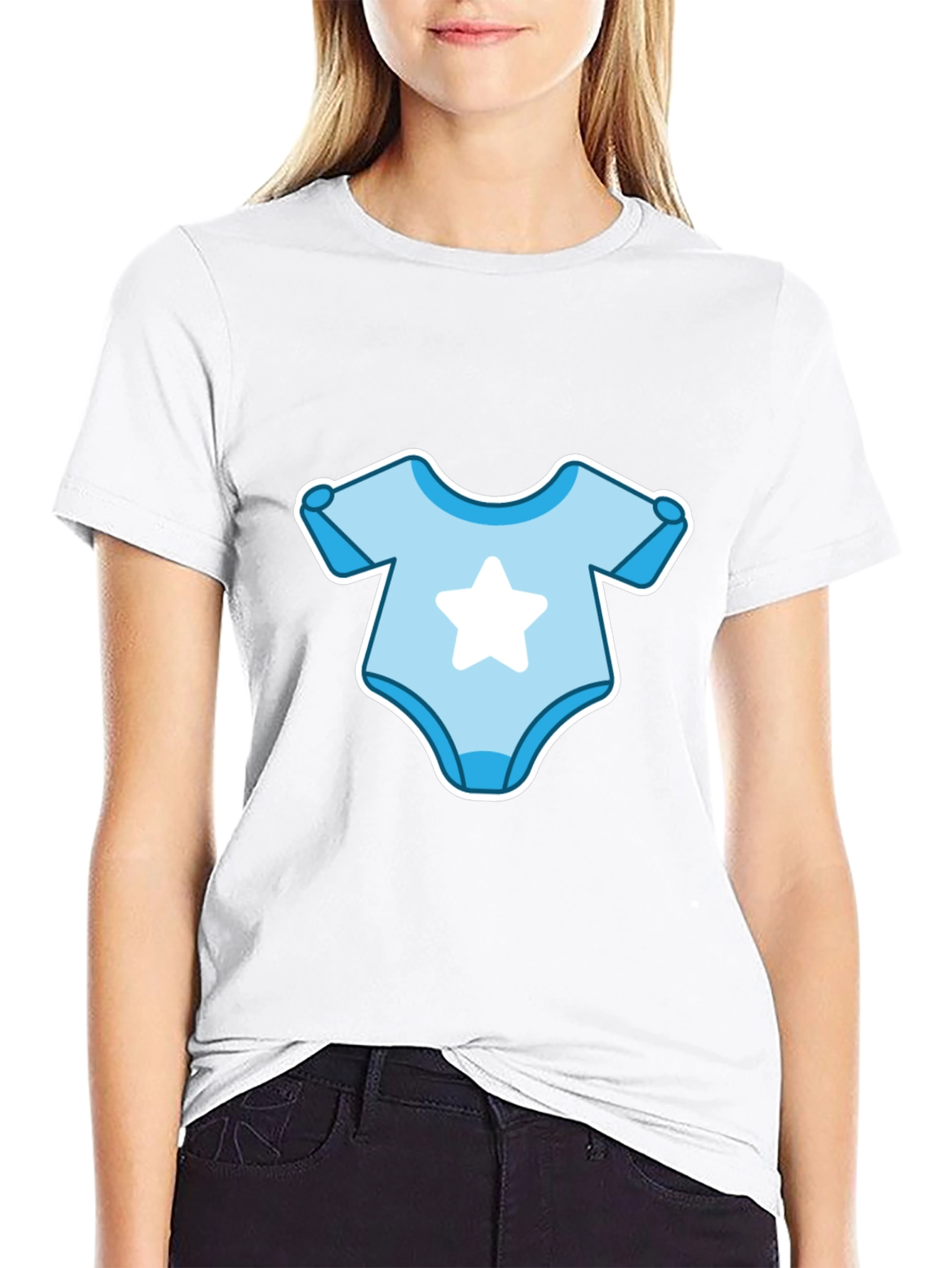 Baby Bodysuit T-Shirt - Cute Star Design