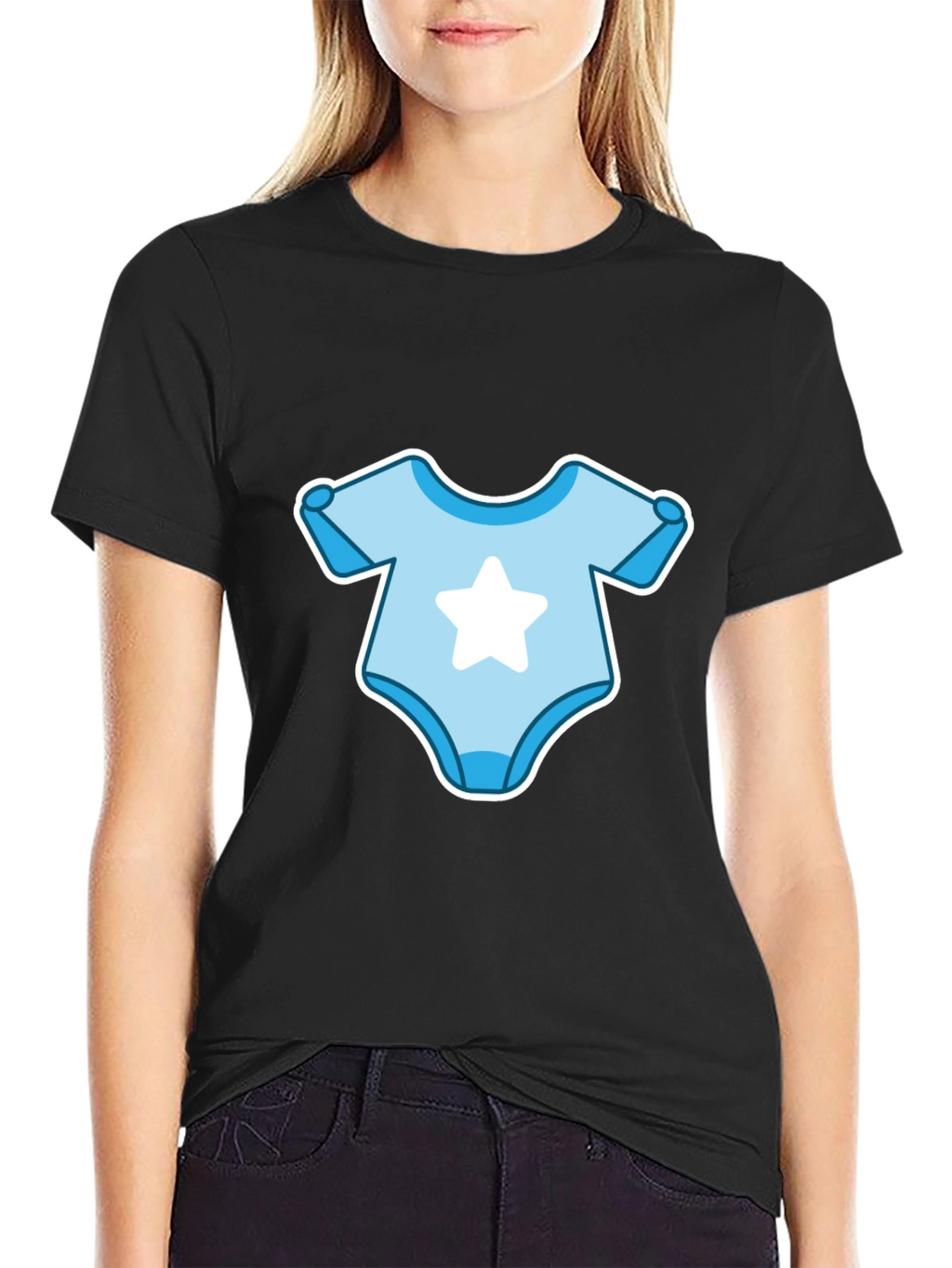 Baby Bodysuit T-Shirt - Cute Star Design