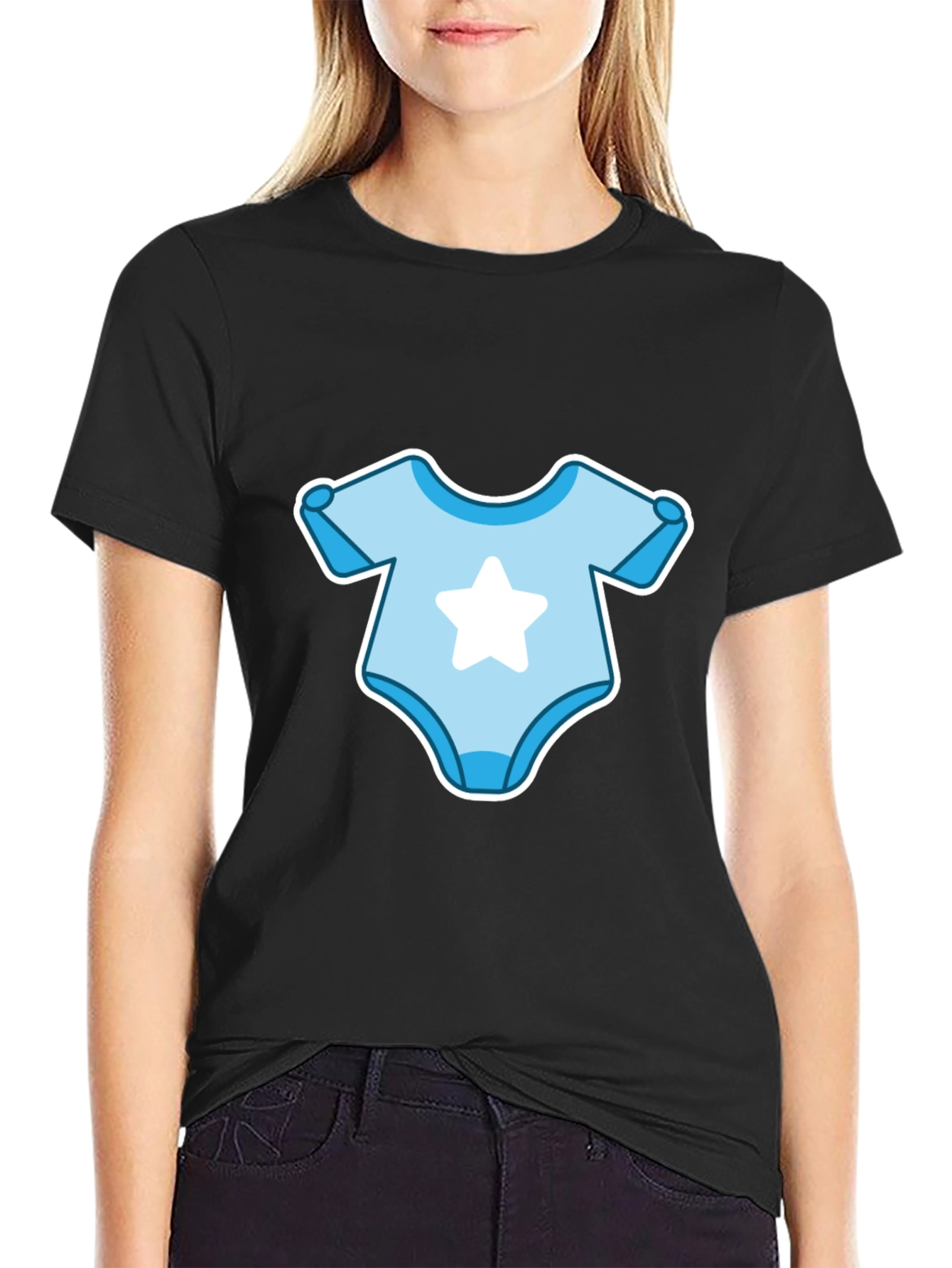 Baby Bodysuit T-Shirt - Cute Star Design