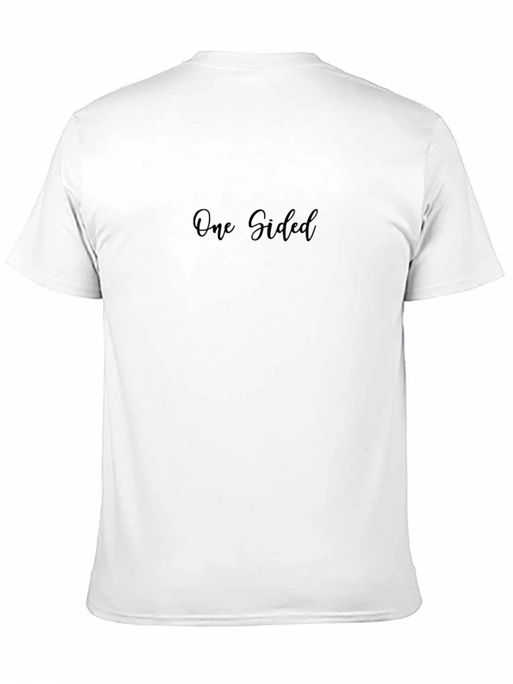 One Sided Black Graphic T-Shirt