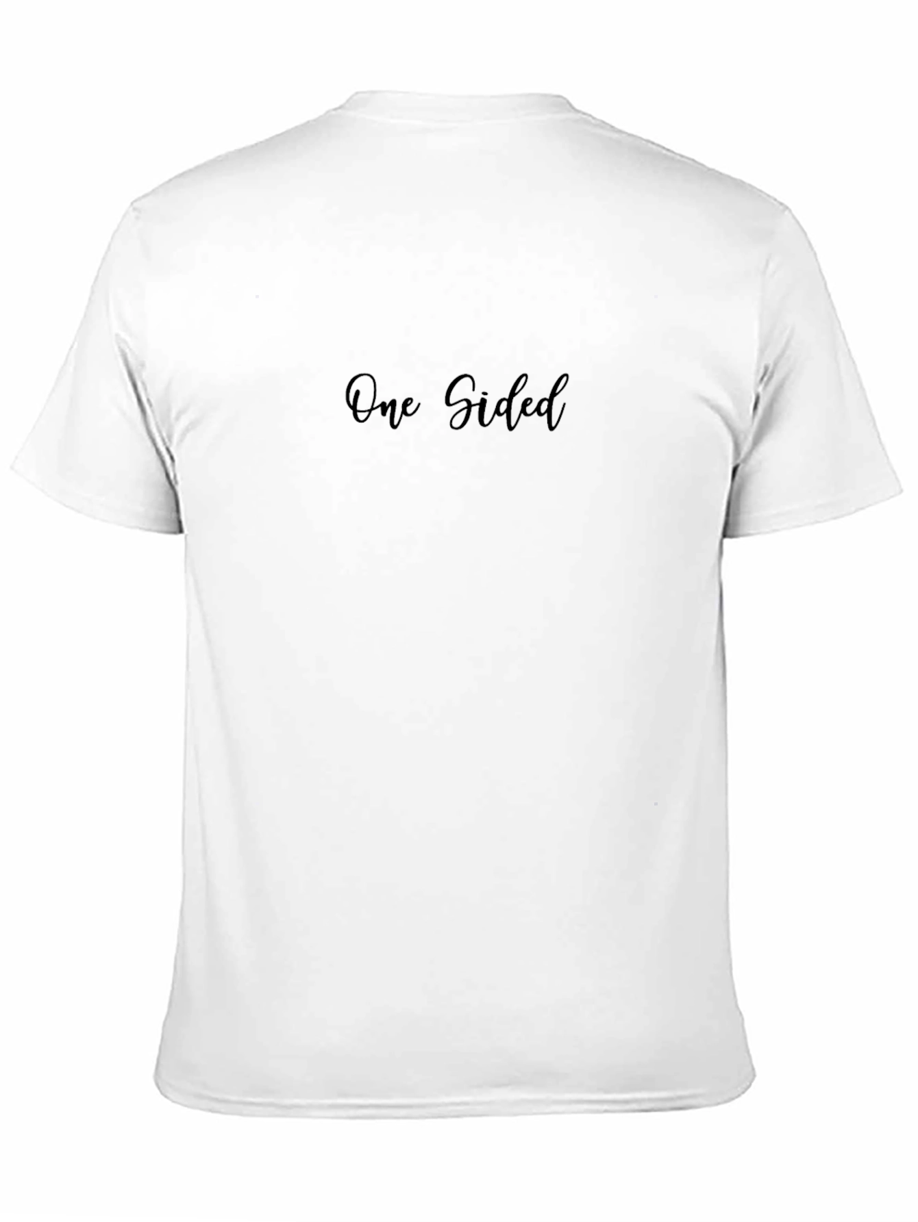 One Sided Black Graphic T-Shirt