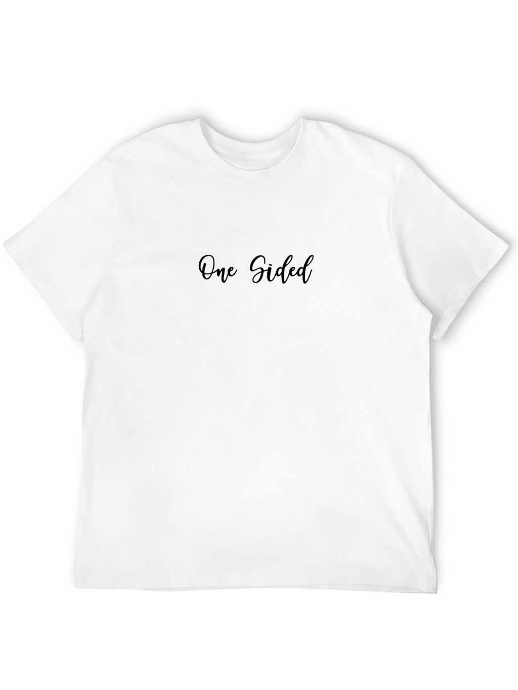 One Sided Black Graphic T-Shirt