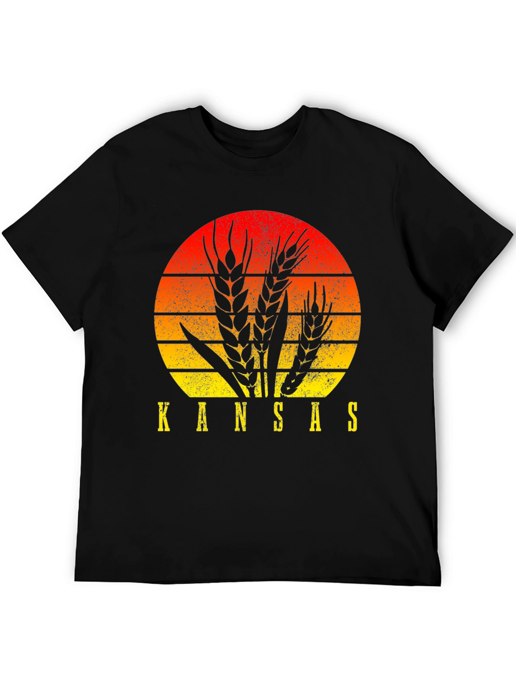 Kansas Wheat Sunset Graphic T-Shirt