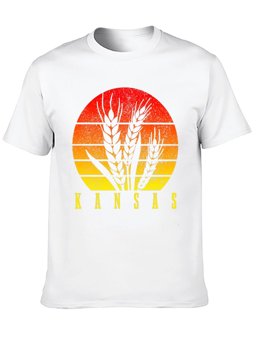 Kansas Wheat Sunset Graphic T-Shirt