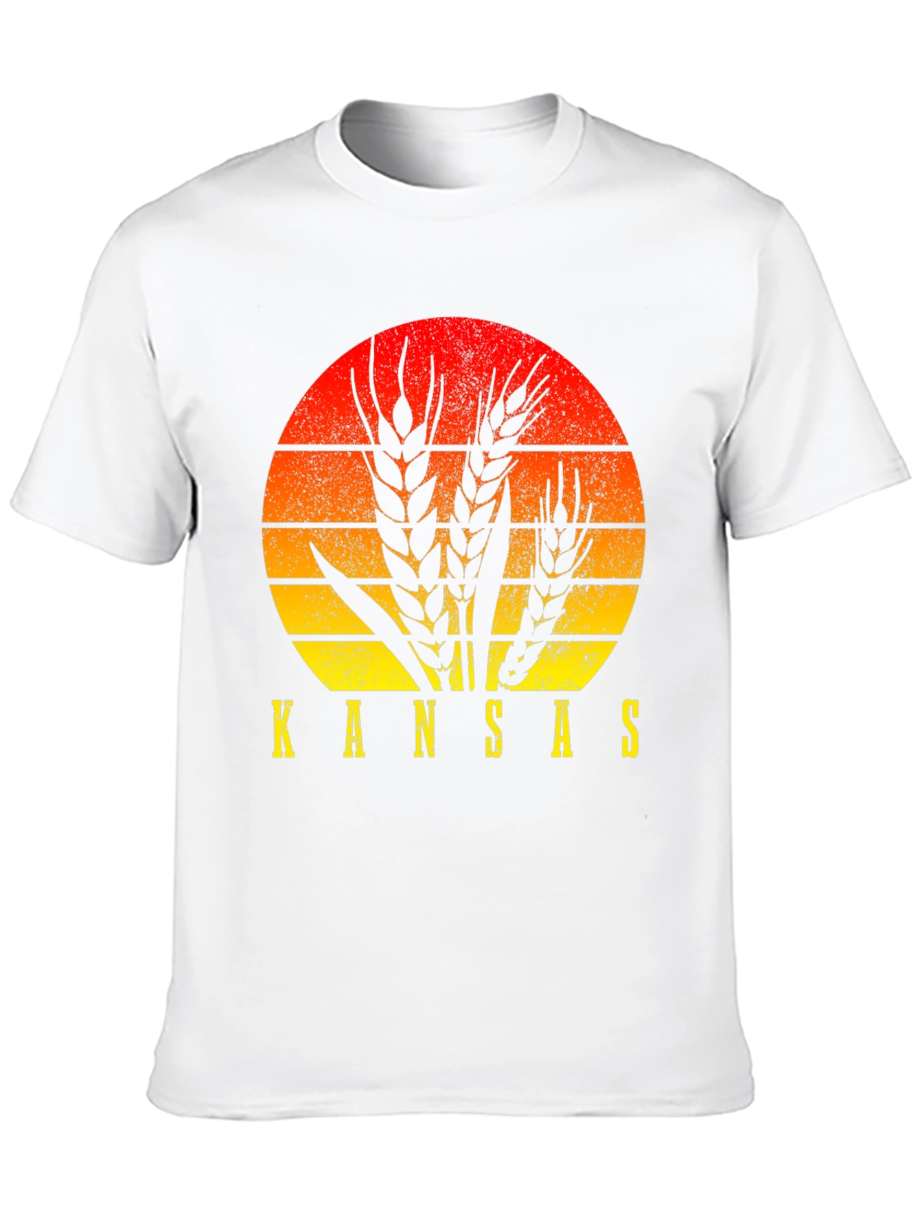 Kansas Wheat Sunset Graphic T-Shirt
