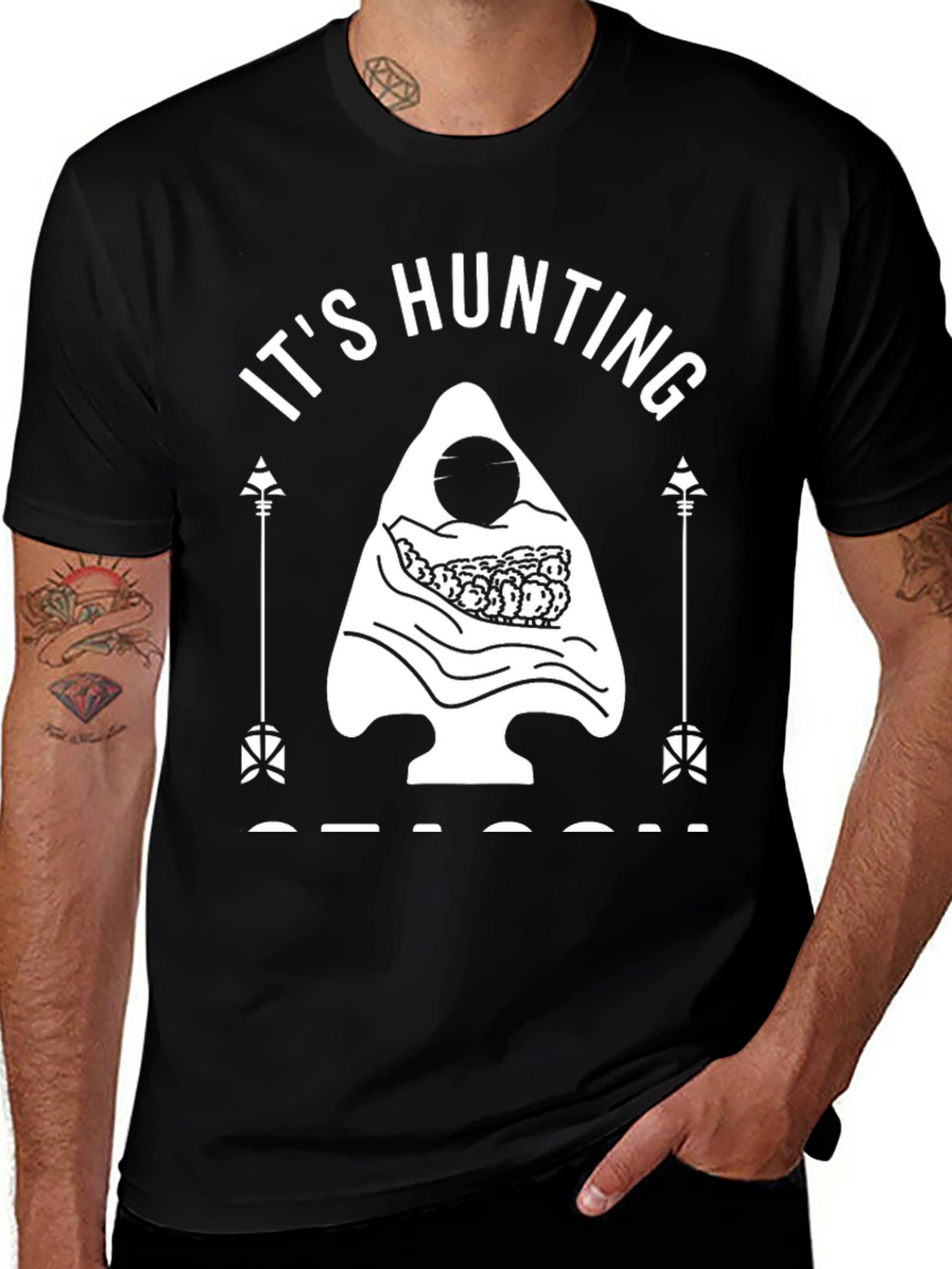 Hunting Season Black Graphic Tee