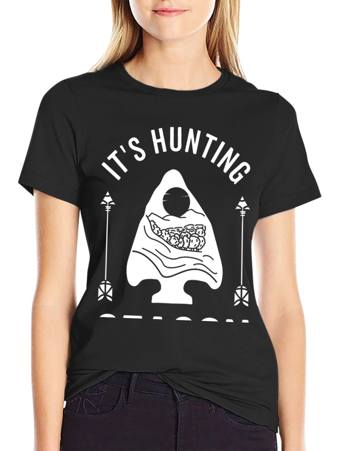 Hunting Season Black Graphic Tee