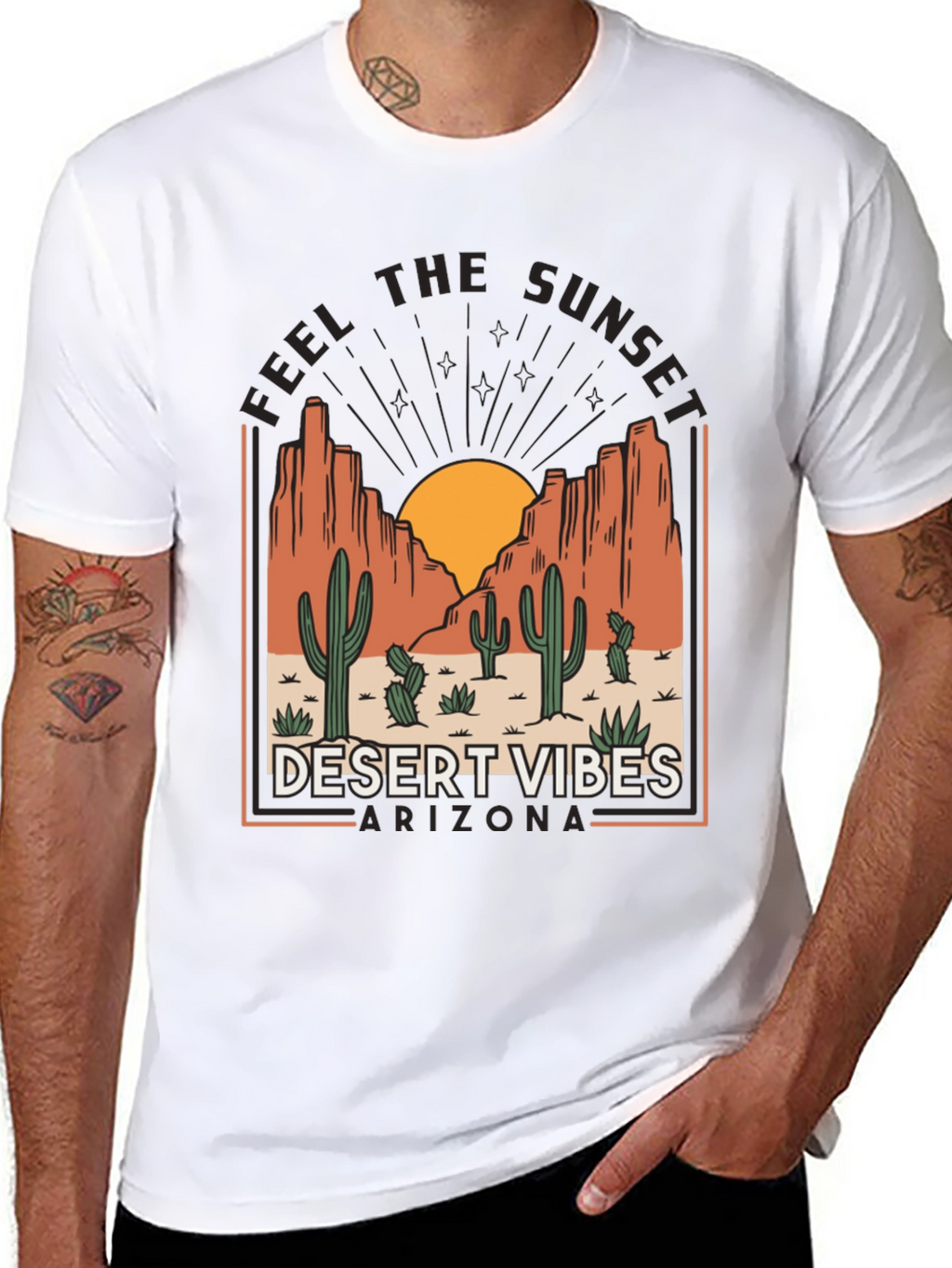 Desert Vibes Arizona Graphic T-Shirt