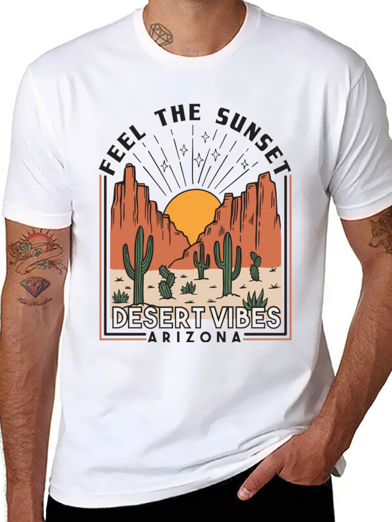 Desert Vibes Arizona Graphic T-Shirt