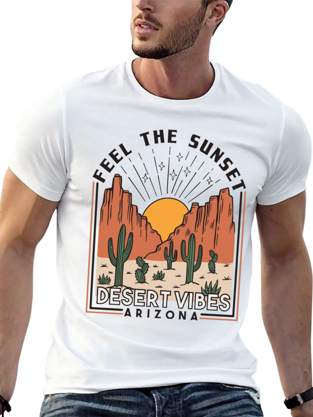 Desert Vibes Arizona Graphic T-Shirt