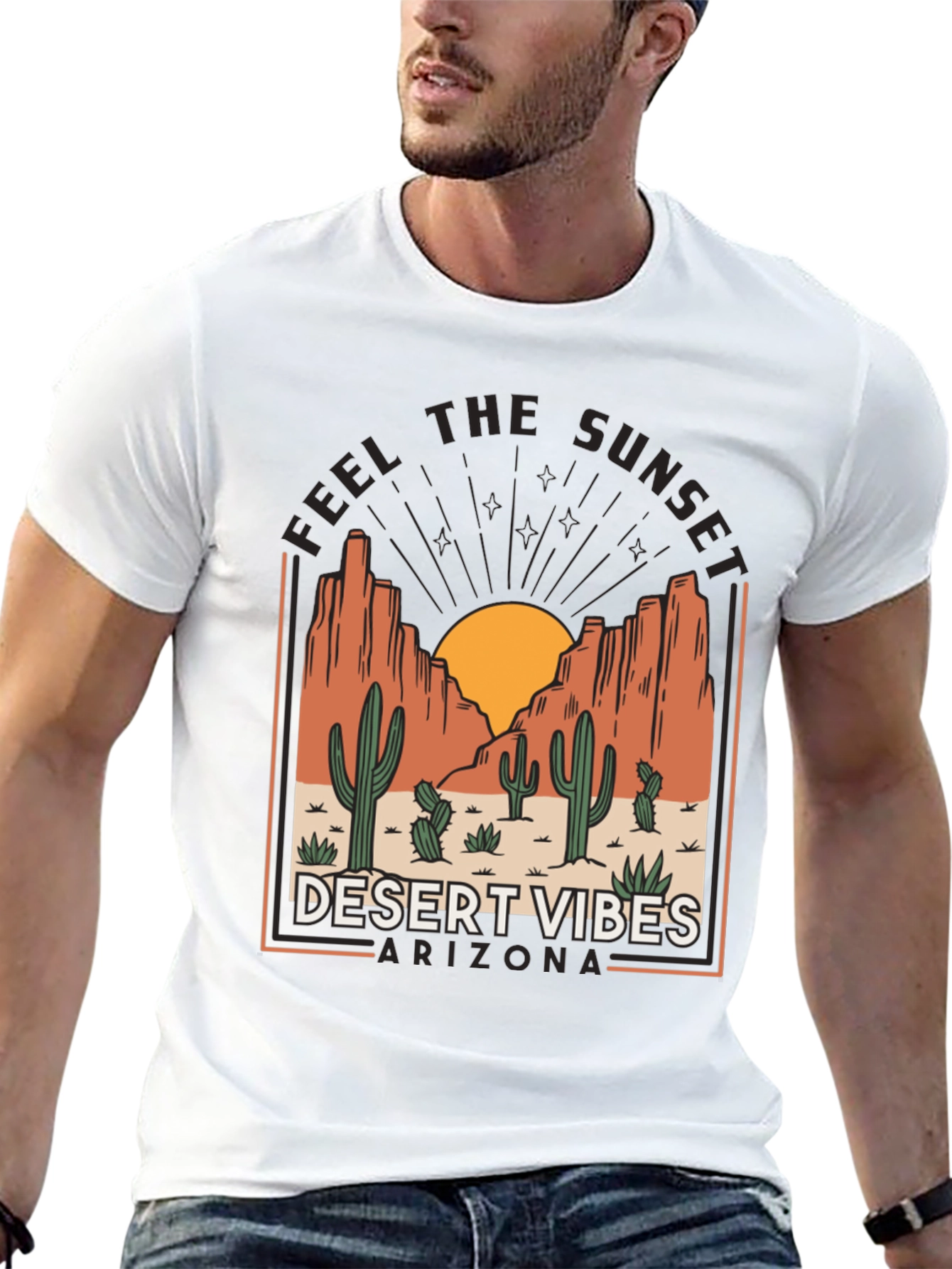 Desert Vibes Arizona Graphic T-Shirt