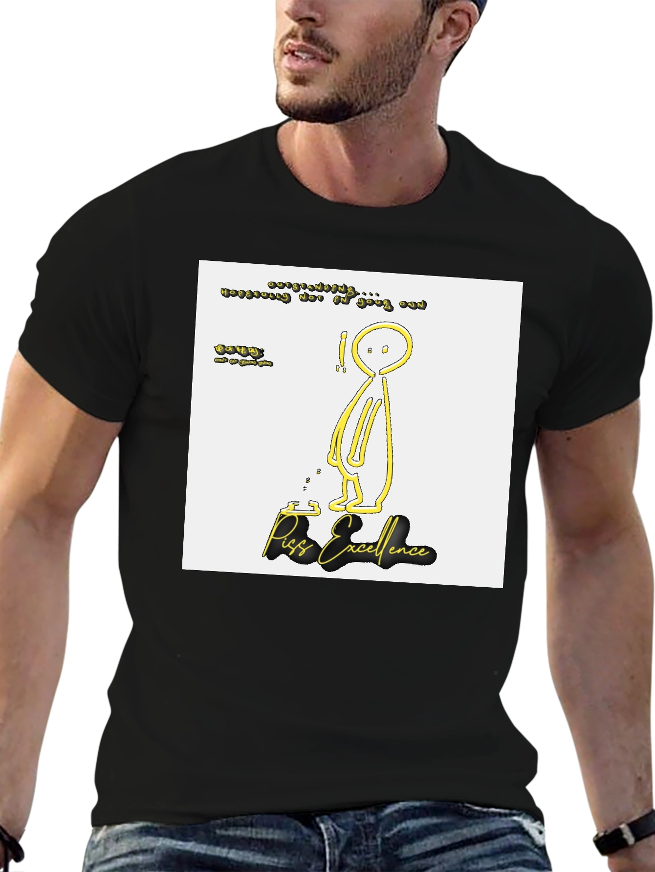Piss Excellence Graphic Tee - Edgy Humor Shirt