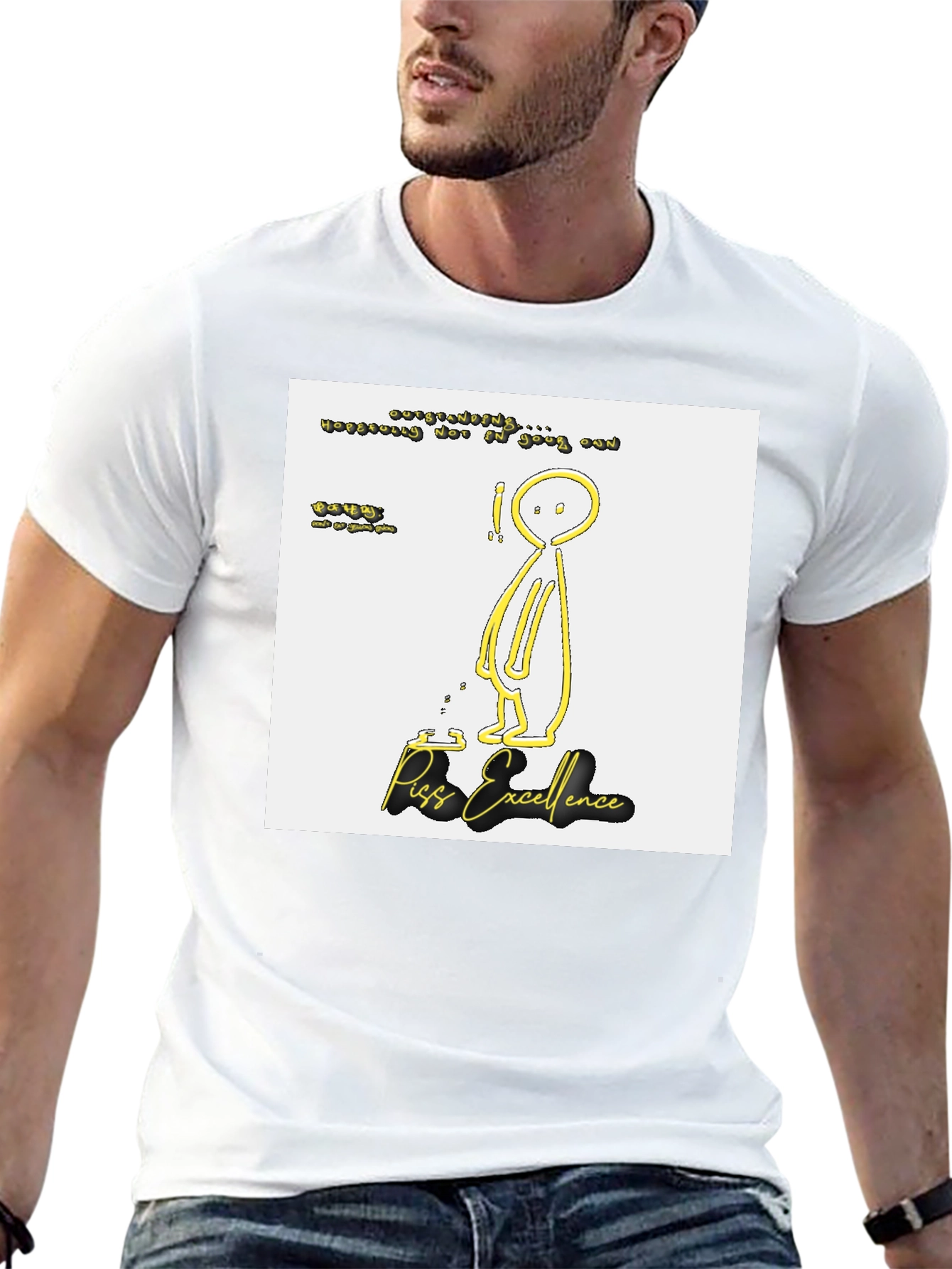 Piss Excellence Graphic Tee - Edgy Humor Shirt