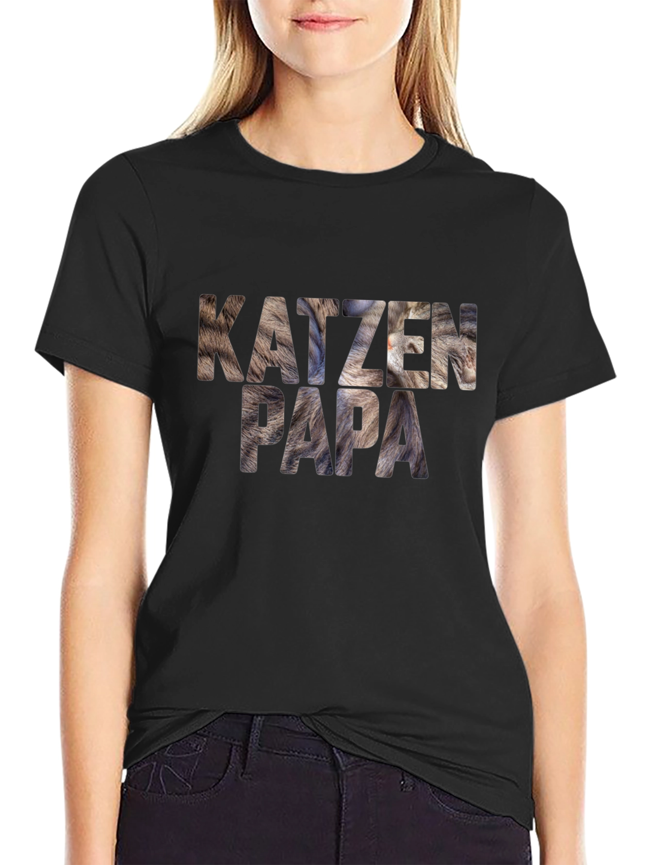 Katzen Papa Graphic Tee - Cat Dad T-Shirt
