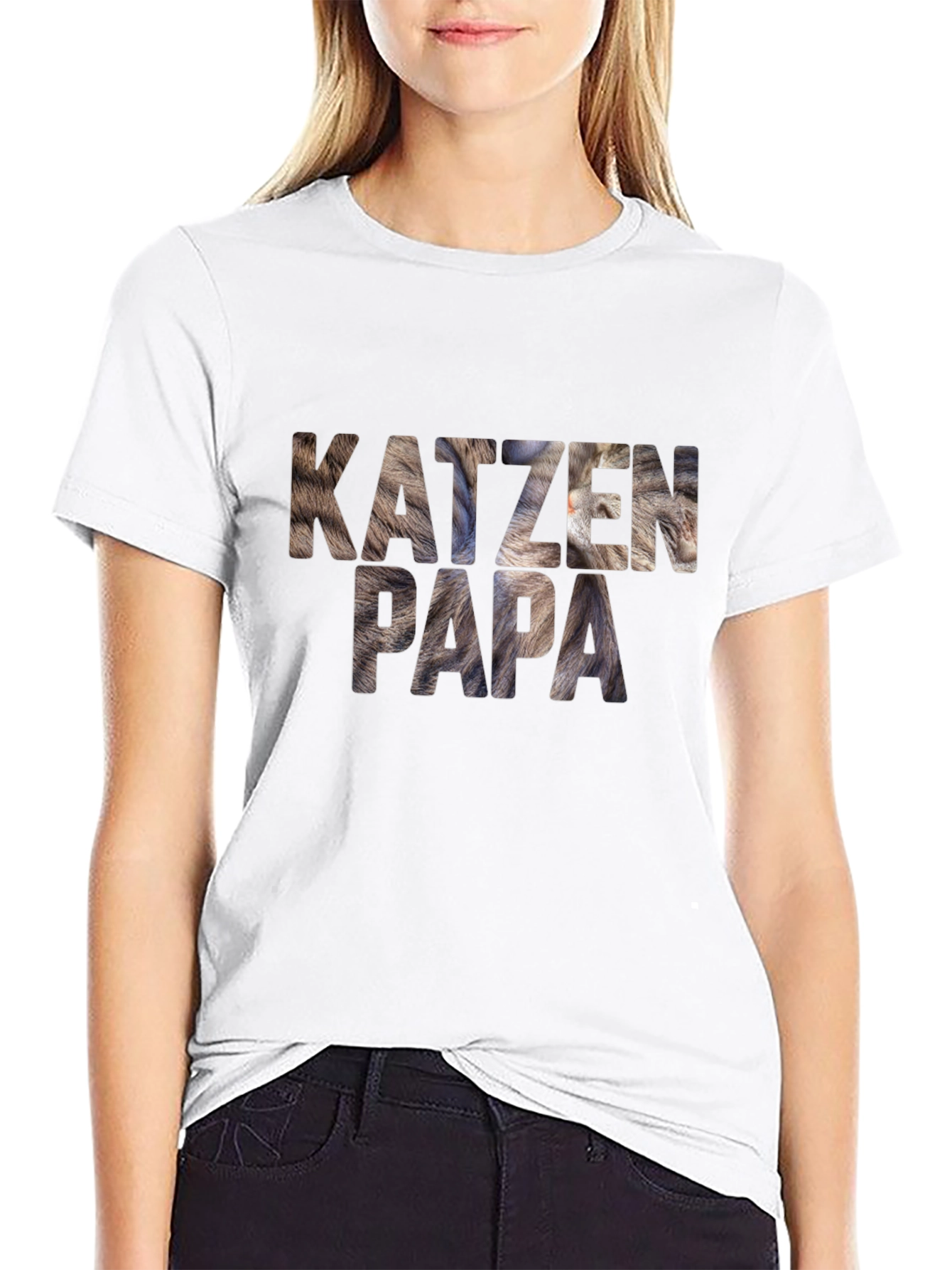 Katzen Papa Graphic Tee - Cat Dad T-Shirt