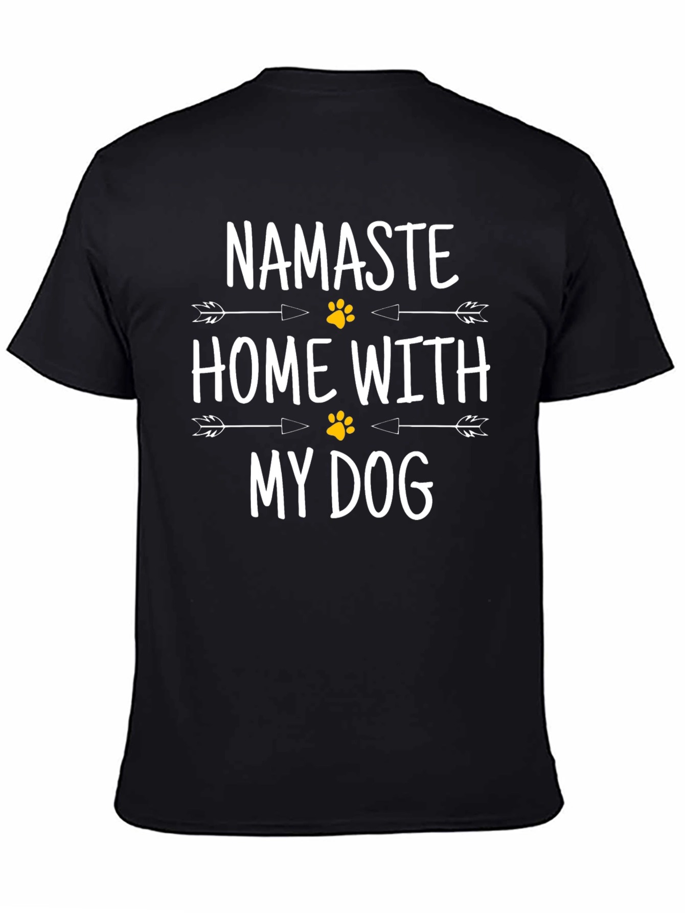 Namaste Home With My Dog Graphic T-Shirt