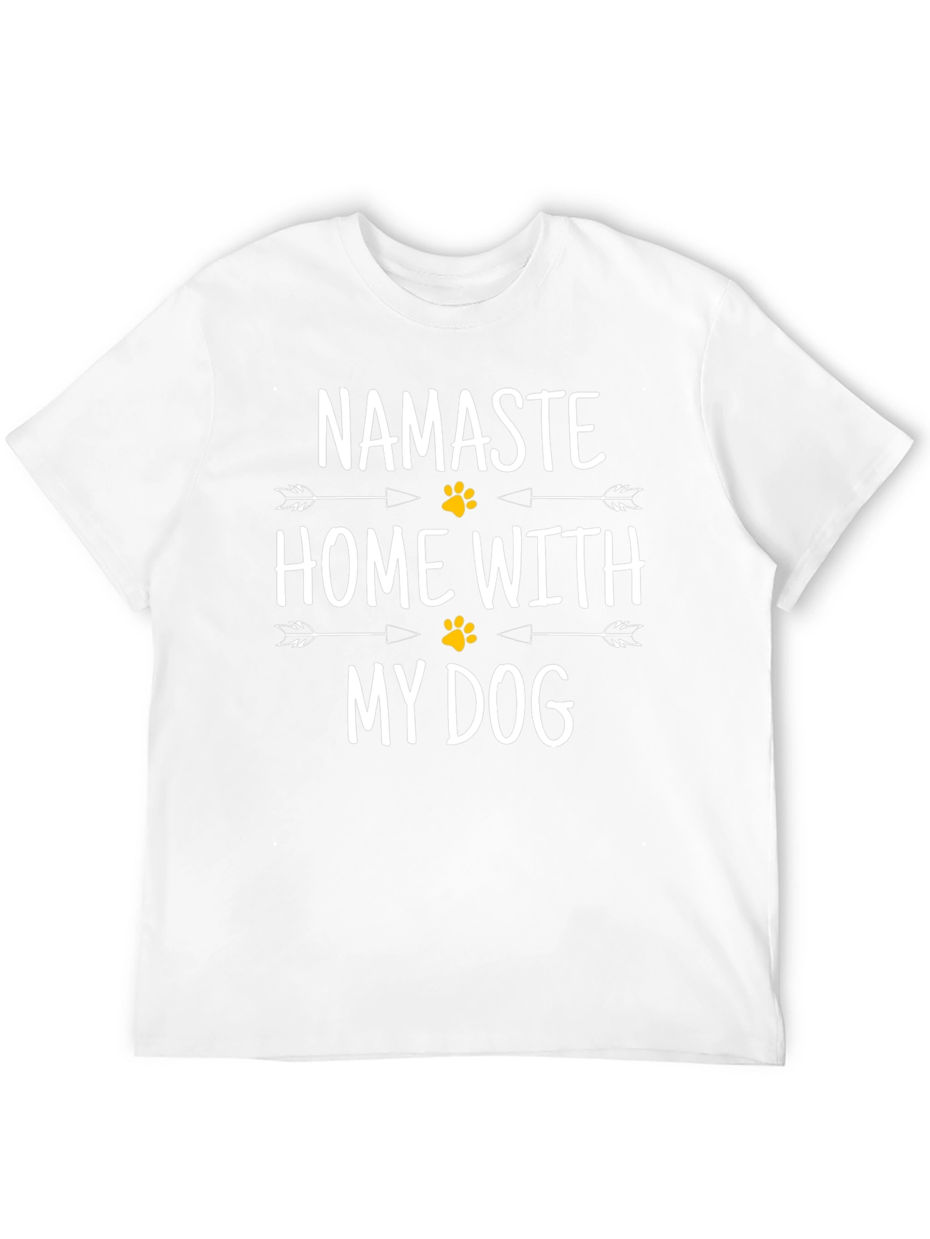 Namaste Home With My Dog Graphic T-Shirt