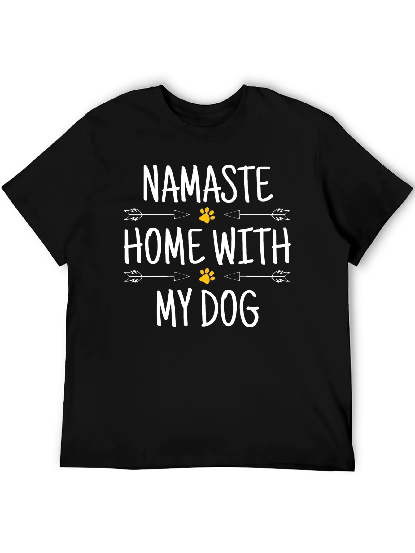 Namaste Home With My Dog Graphic T-Shirt