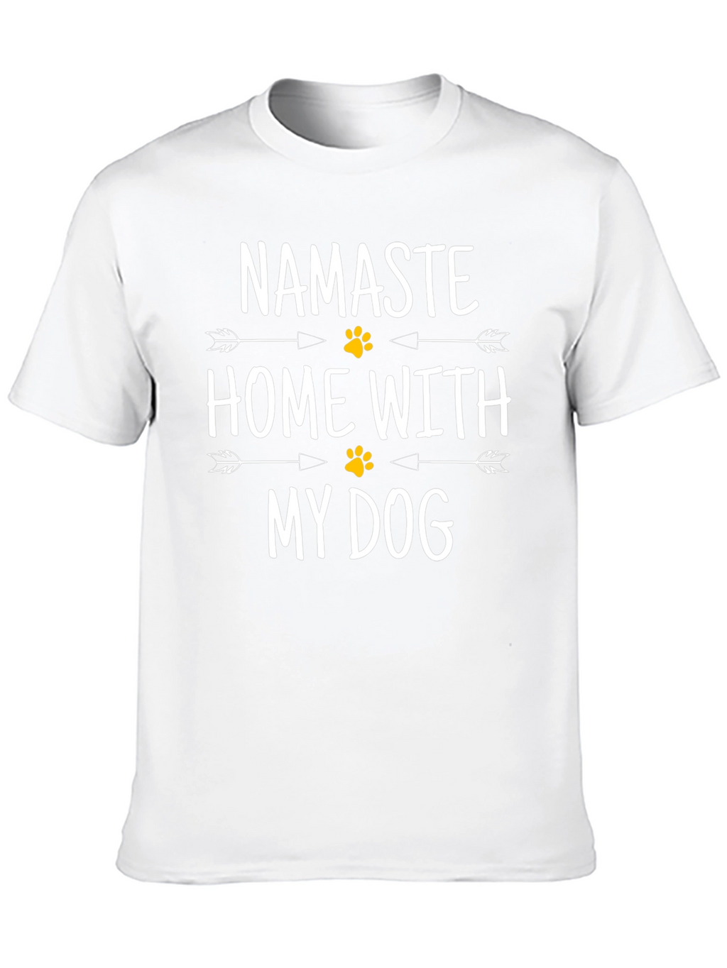 Namaste Home With My Dog Graphic T-Shirt
