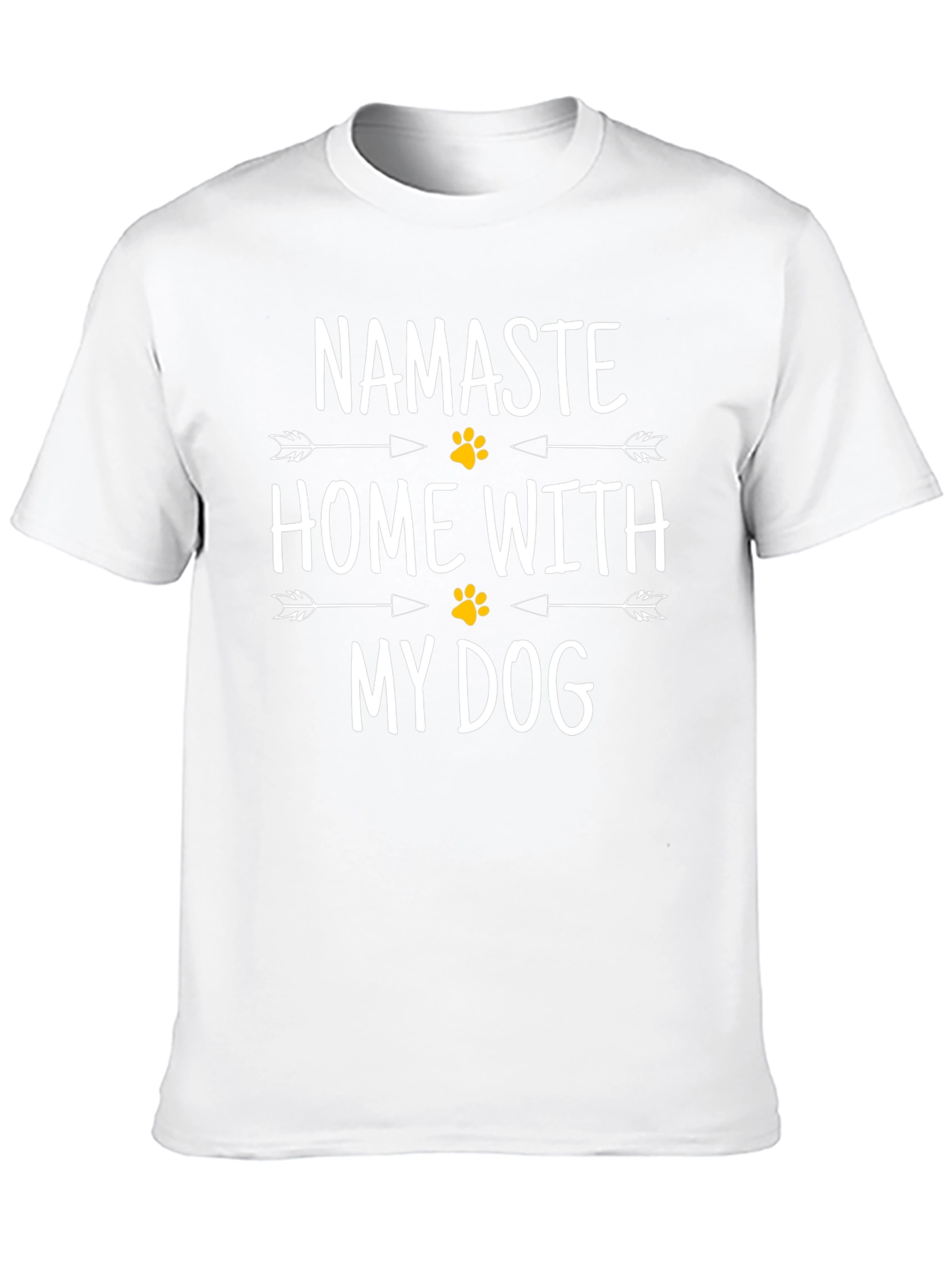 Namaste Home With My Dog Graphic T-Shirt
