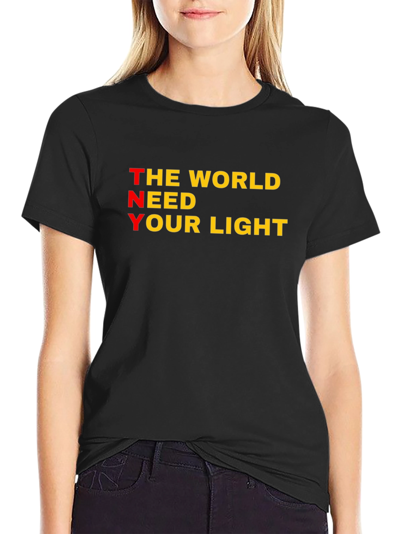 Inspirational TNY Graphic T-Shirt - Black