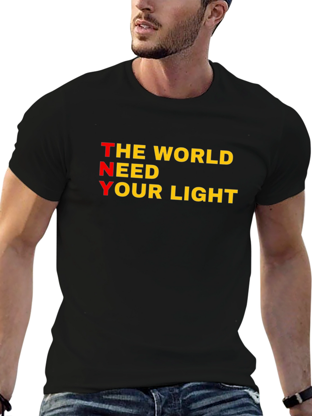 Inspirational TNY Graphic T-Shirt - Black