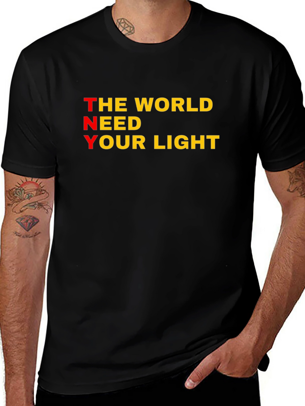 Inspirational TNY Graphic T-Shirt - Black